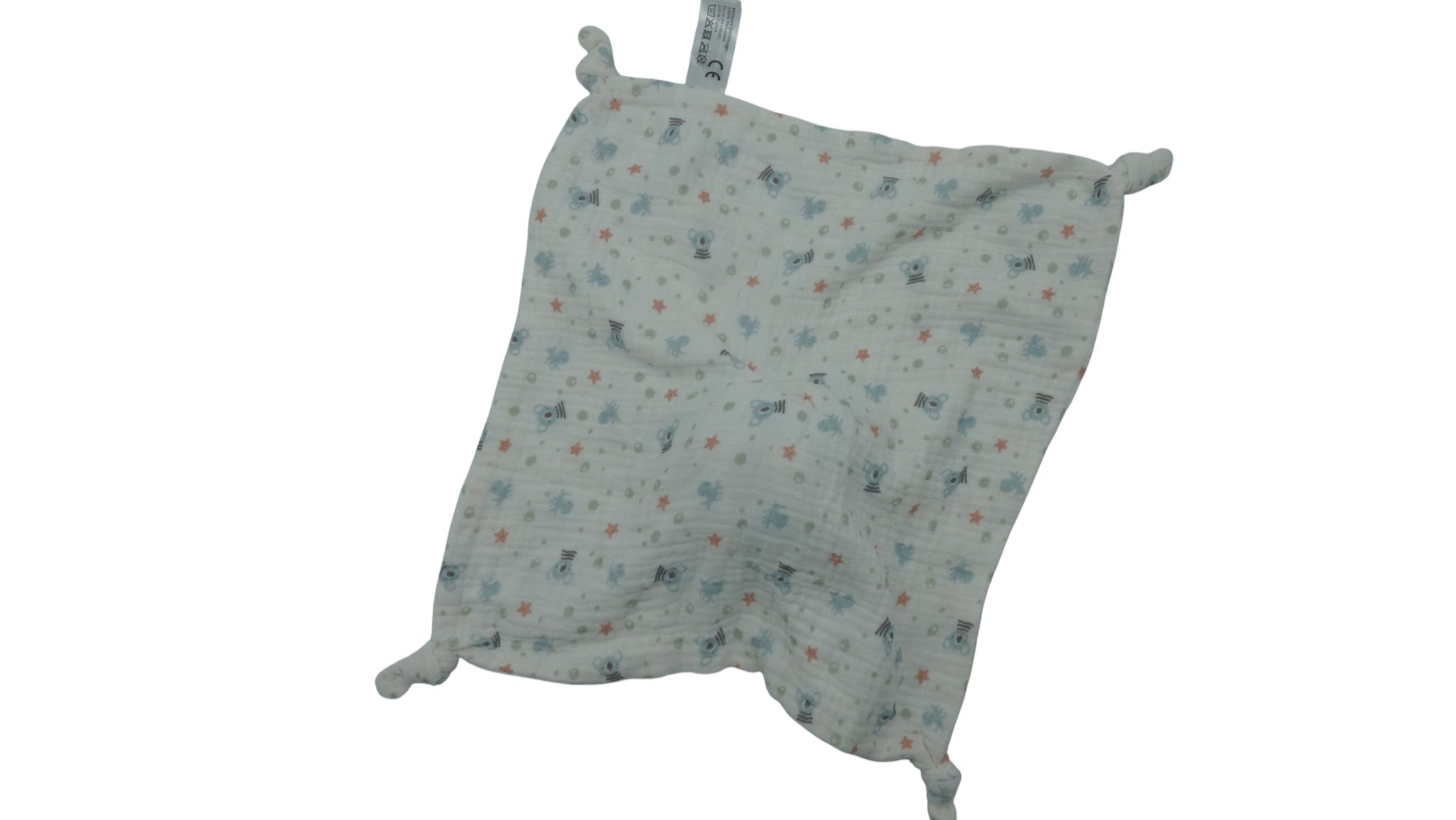 Doudou koala plat blanc - Mes Petis Cailloux