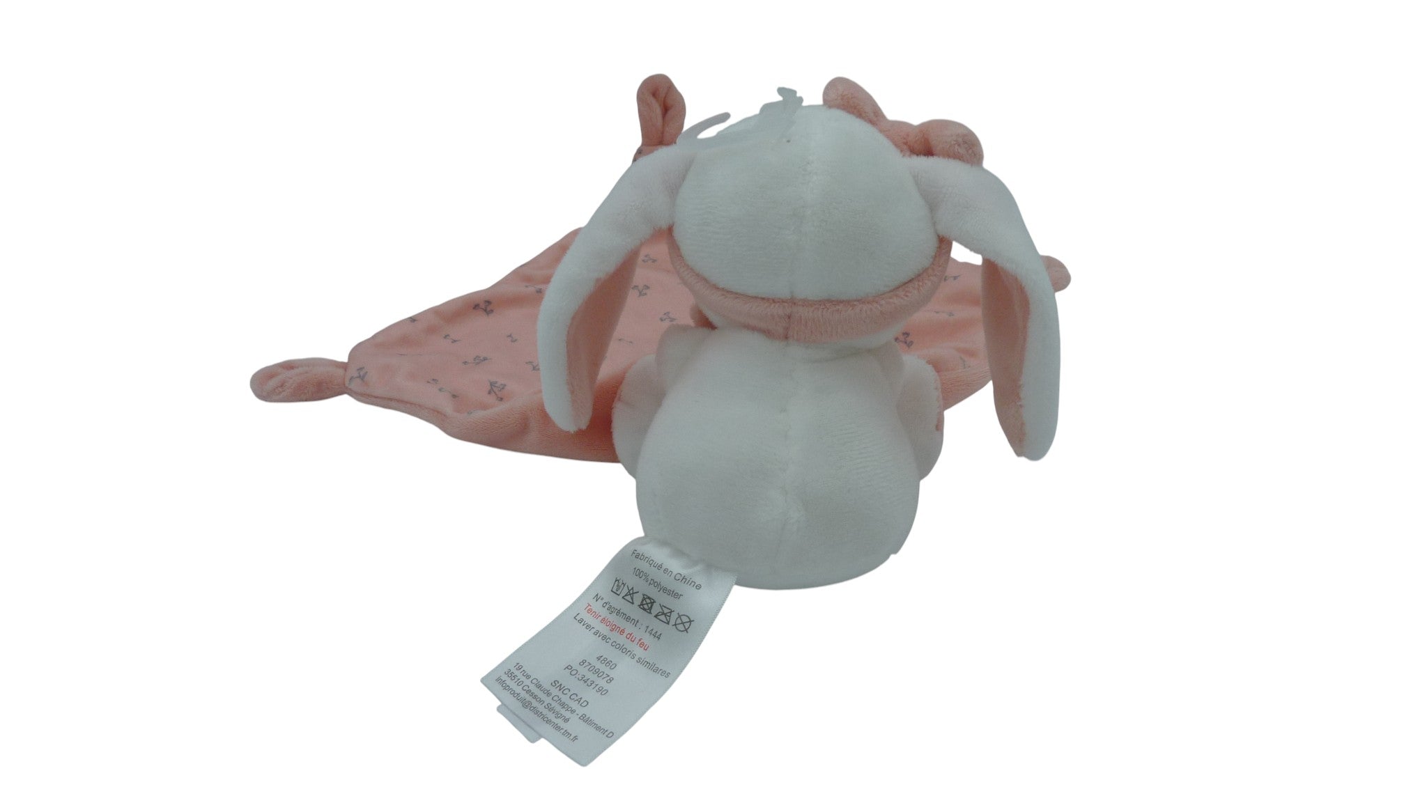 Peluche lapin mouchoir chocolatine - SNC CAD