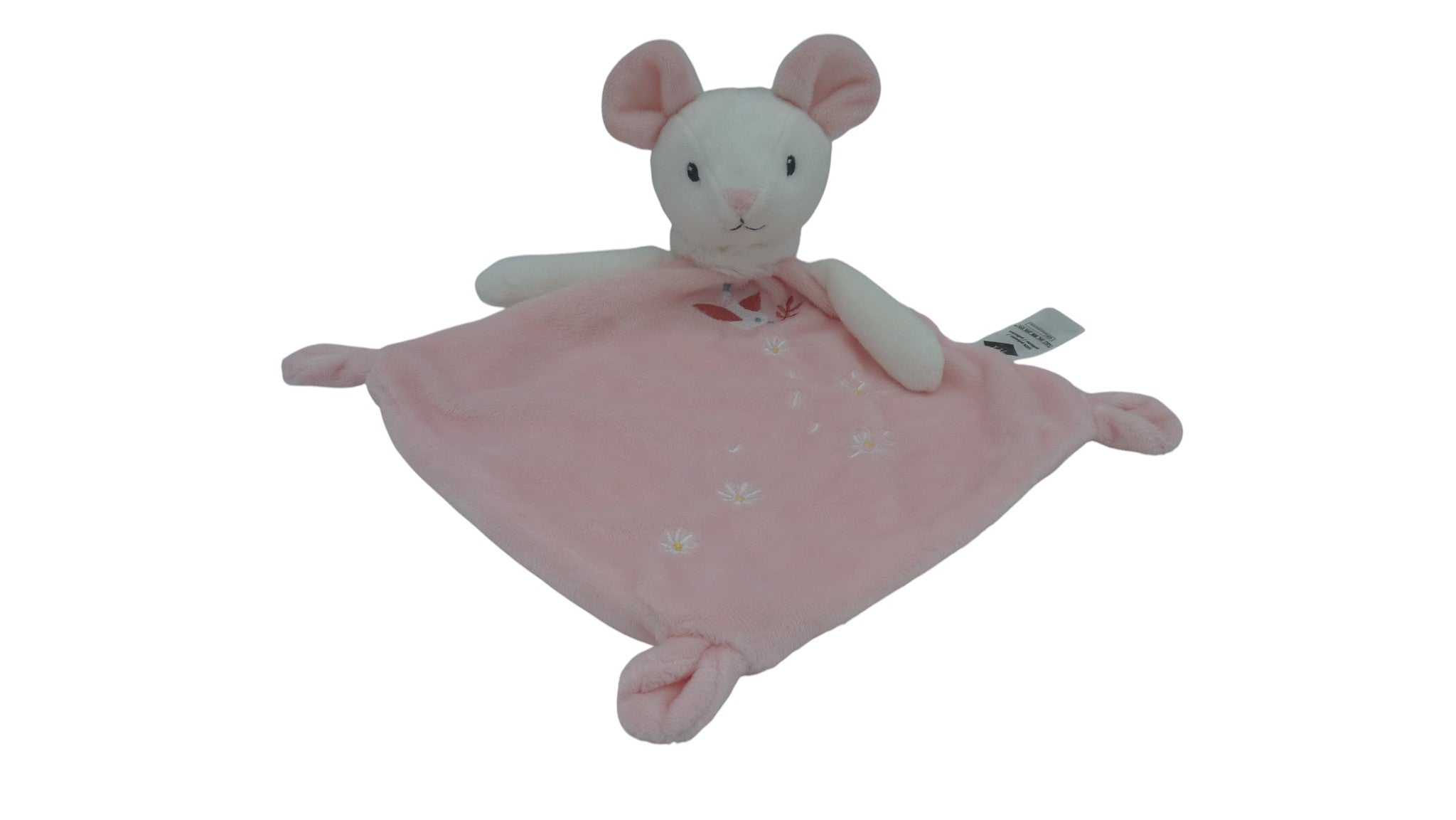 Doudou souris plat rose - Tex Baby