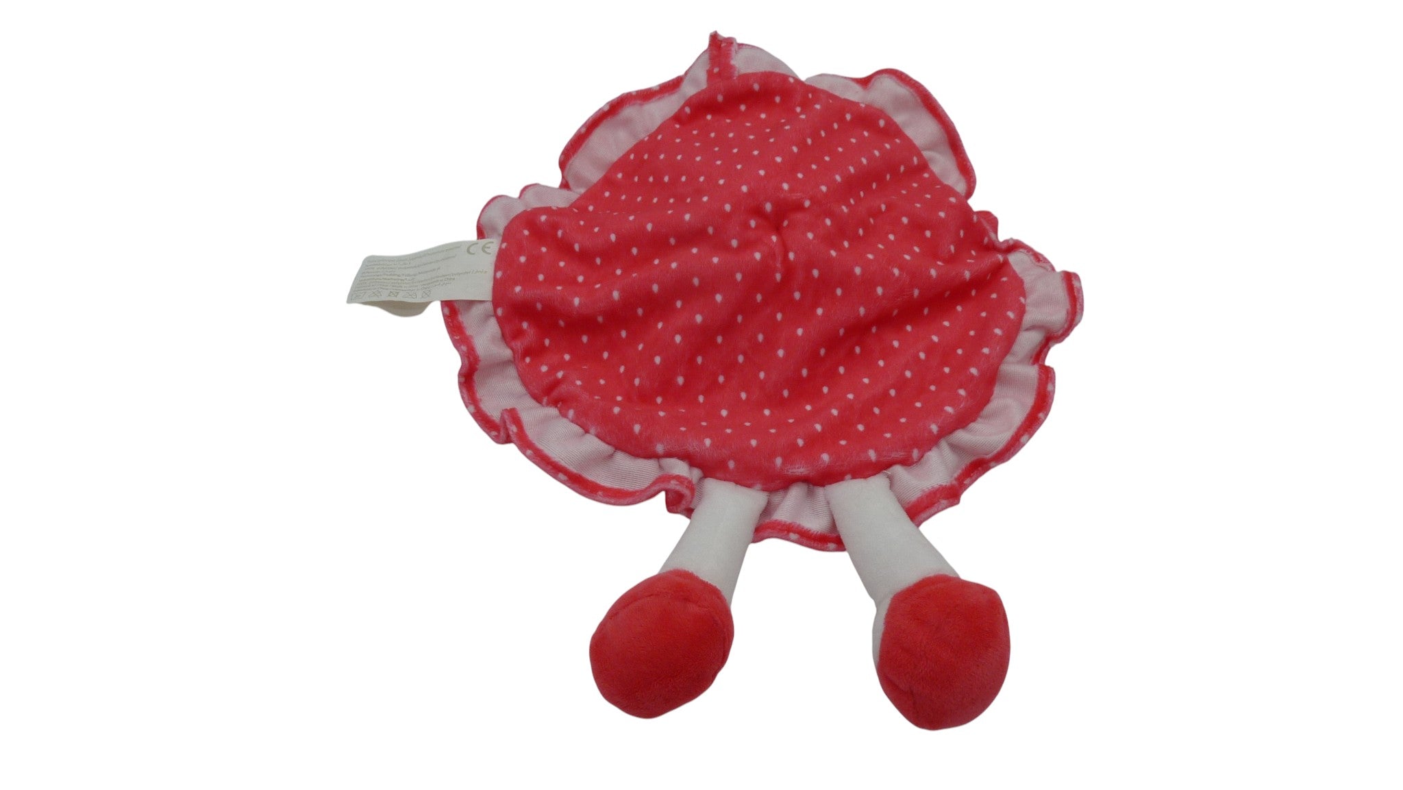 Doudou souris plat rouge - Pat et Ripaton