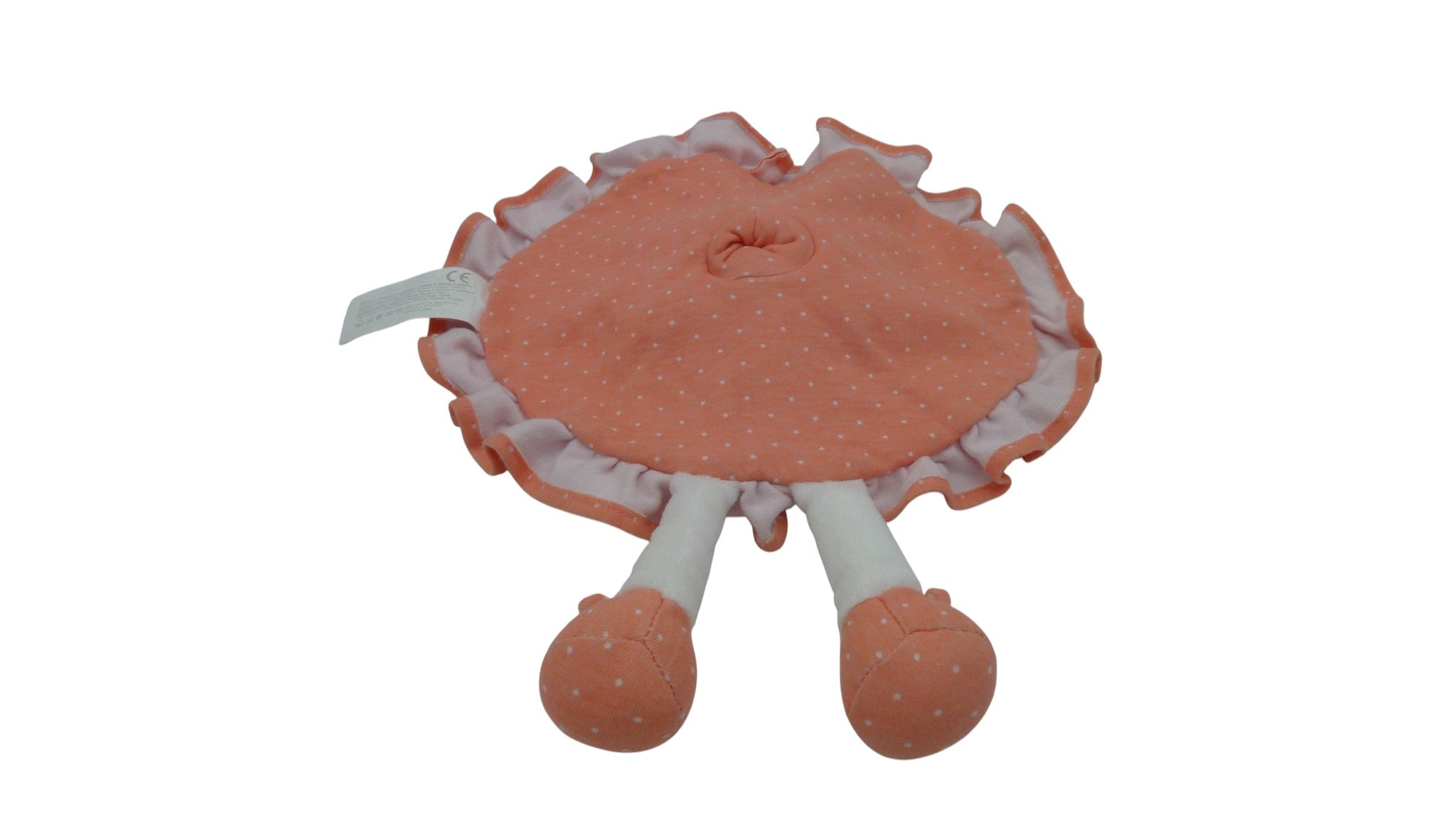 Doudou souris Brioche plat blanc saumon - La Halle