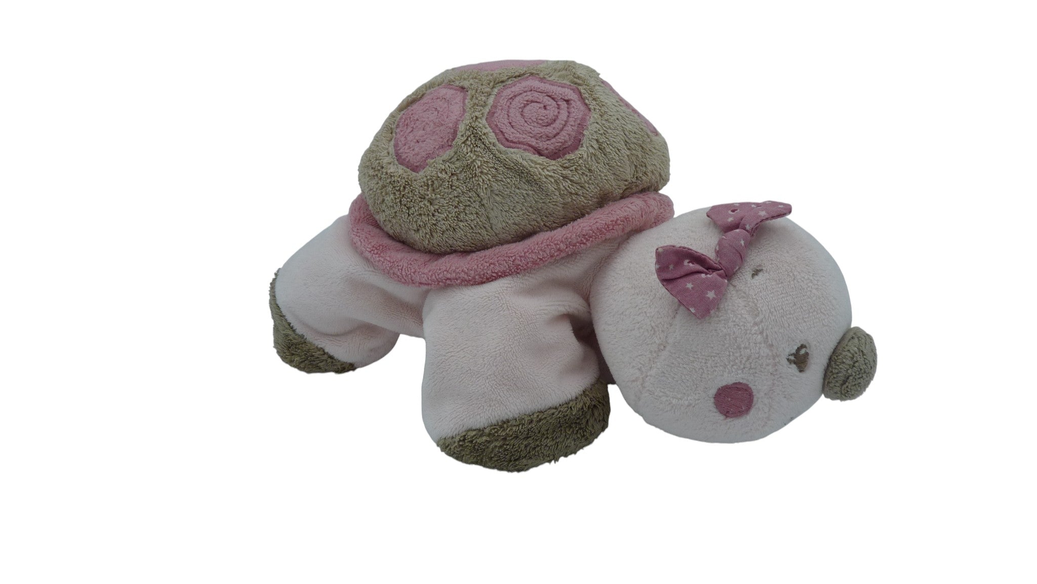 Peluche tortue rose - Nattou - 26 cm