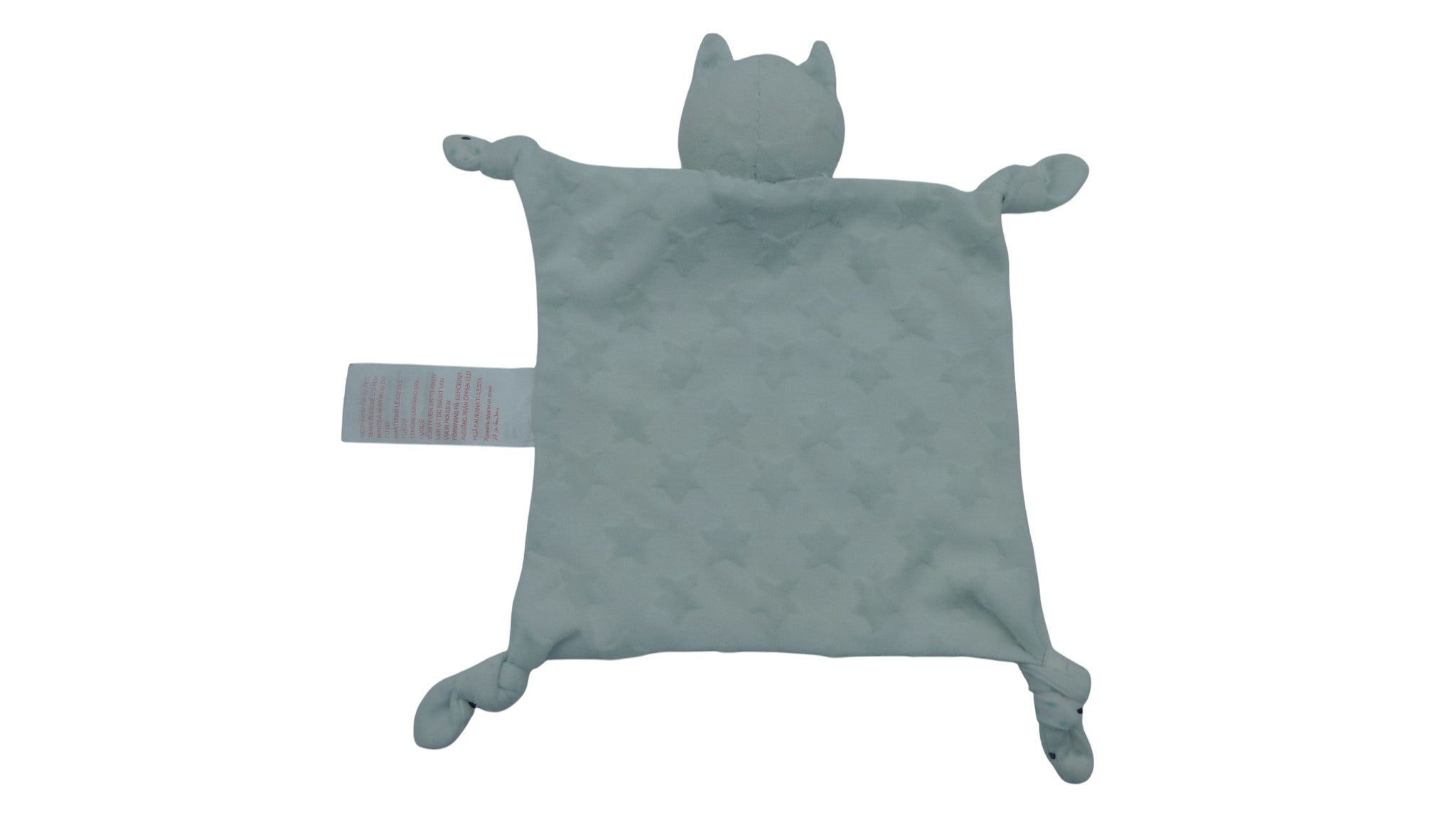 Doudou chat plat blanc - Vertbaudet