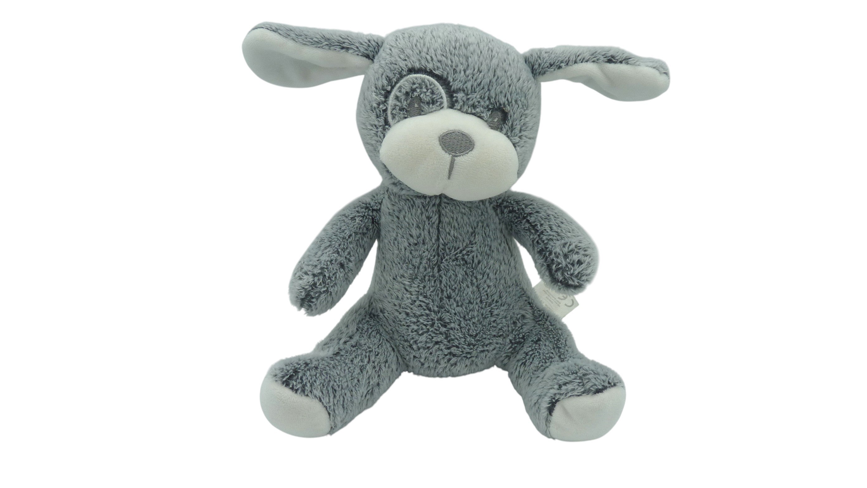 Peluche chien gris - Tom et Kiddy - 25 cm