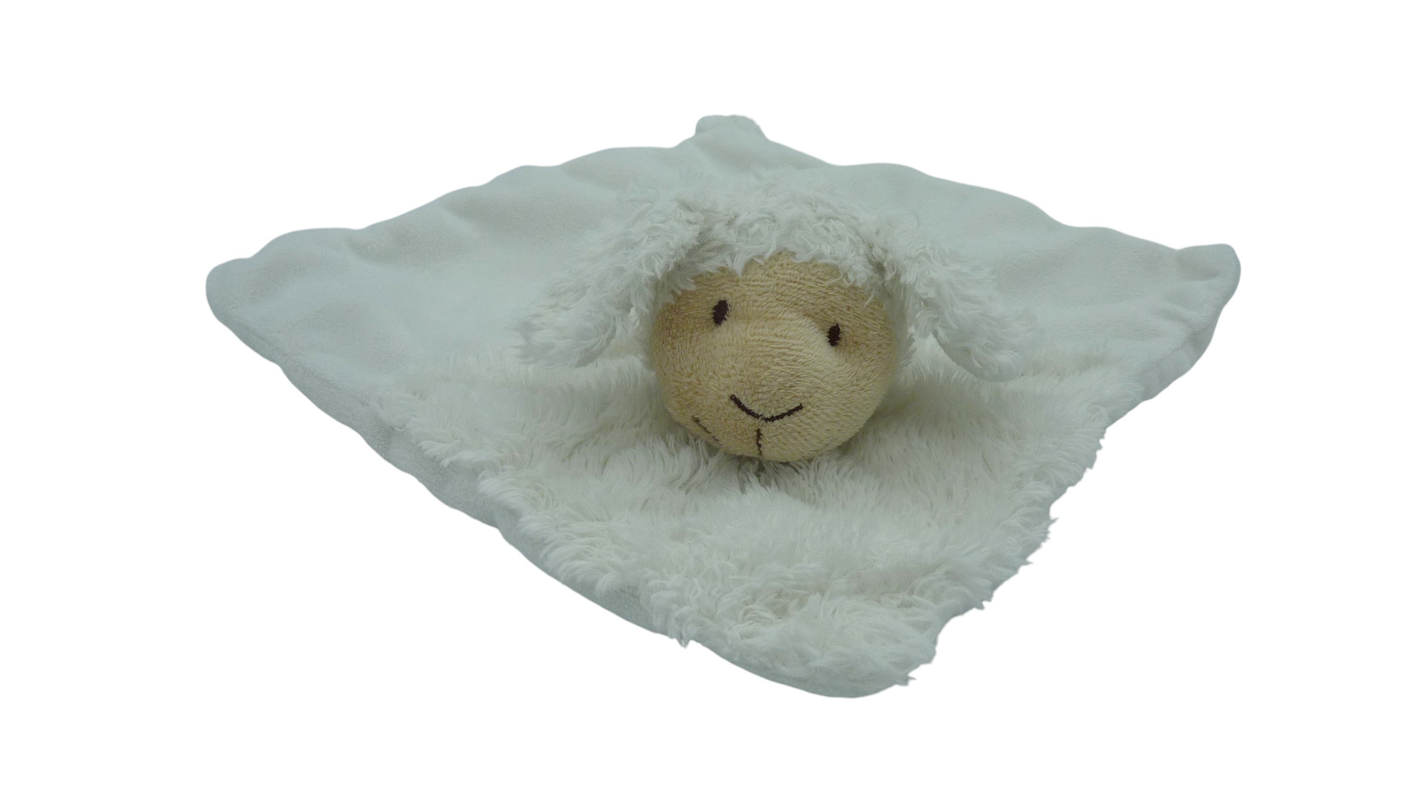 Doudou mouton plat blanc - J-Line