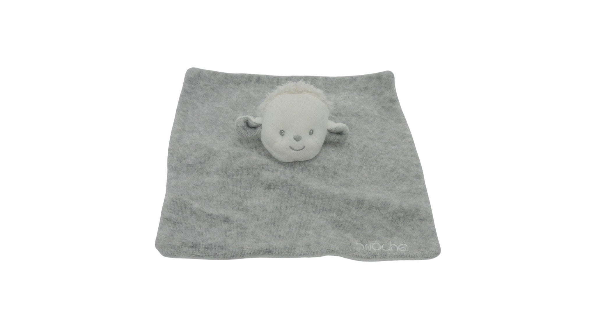 Doudou mouton plat gris blanc - Kimbaloo