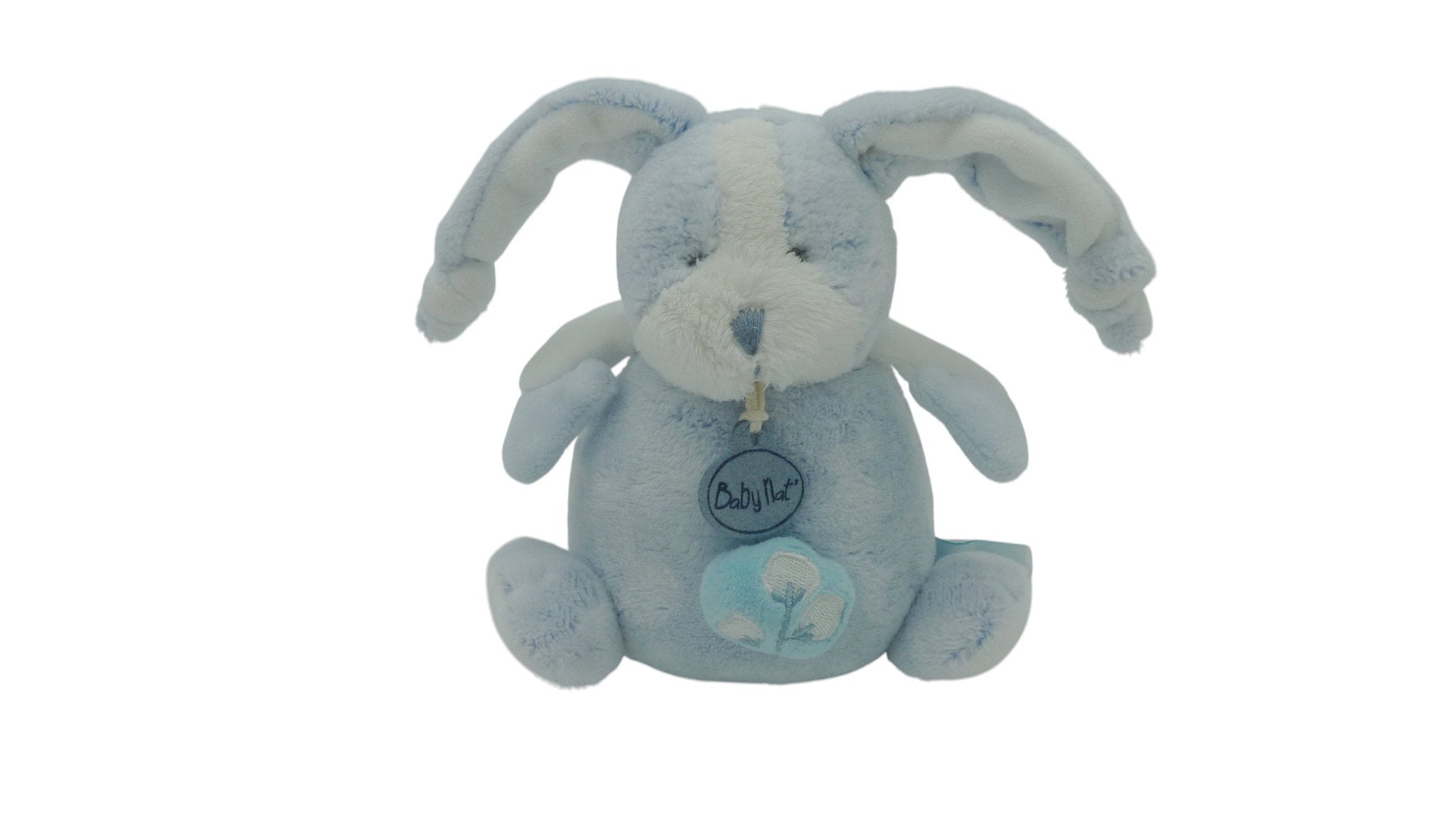 Peluche musicale lapin bleu blanc - Les Toudoux - BN0276 Baby'Nat