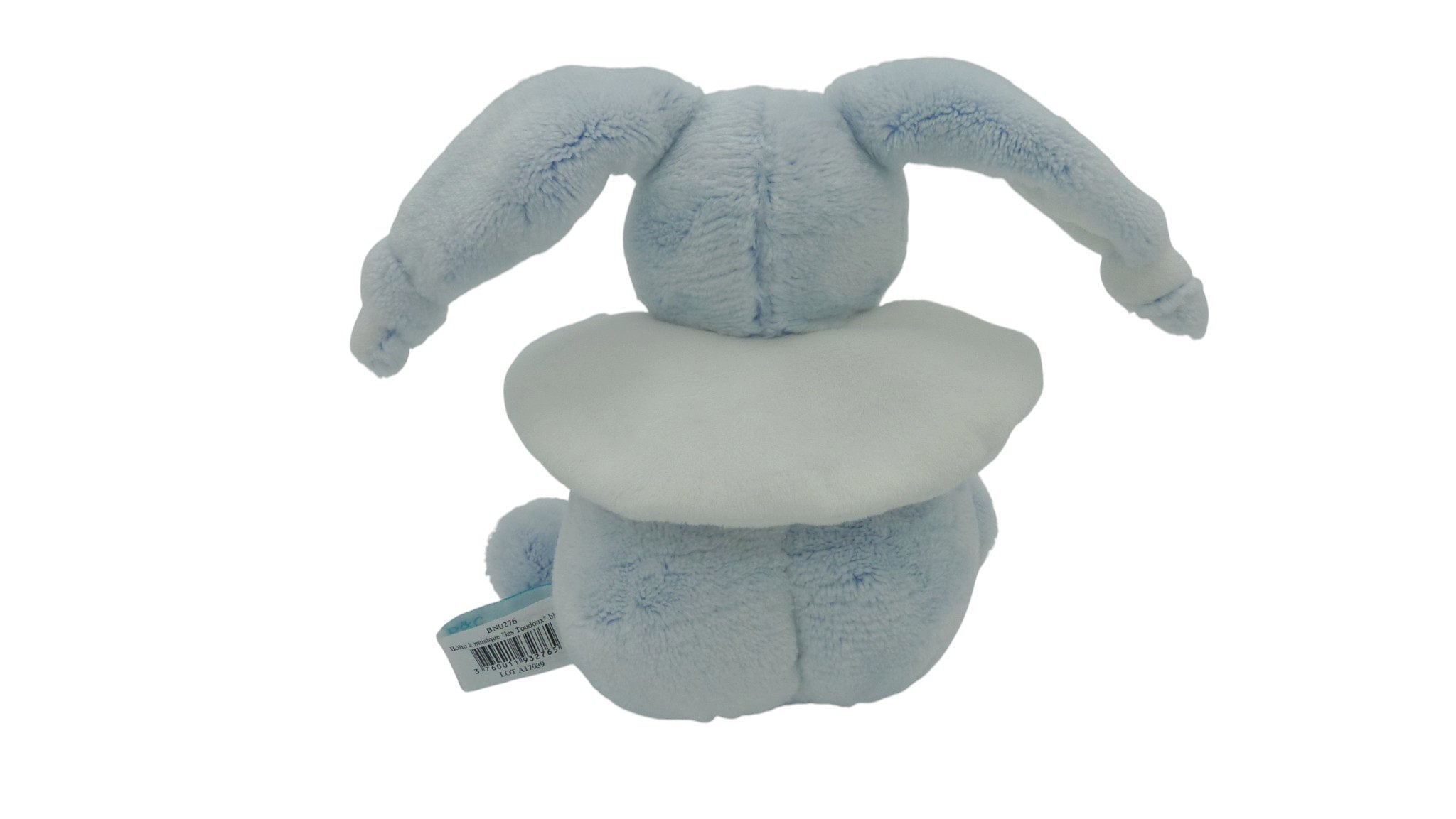 Peluche musicale lapin bleu blanc - Les Toudoux - BN0276 Baby'Nat