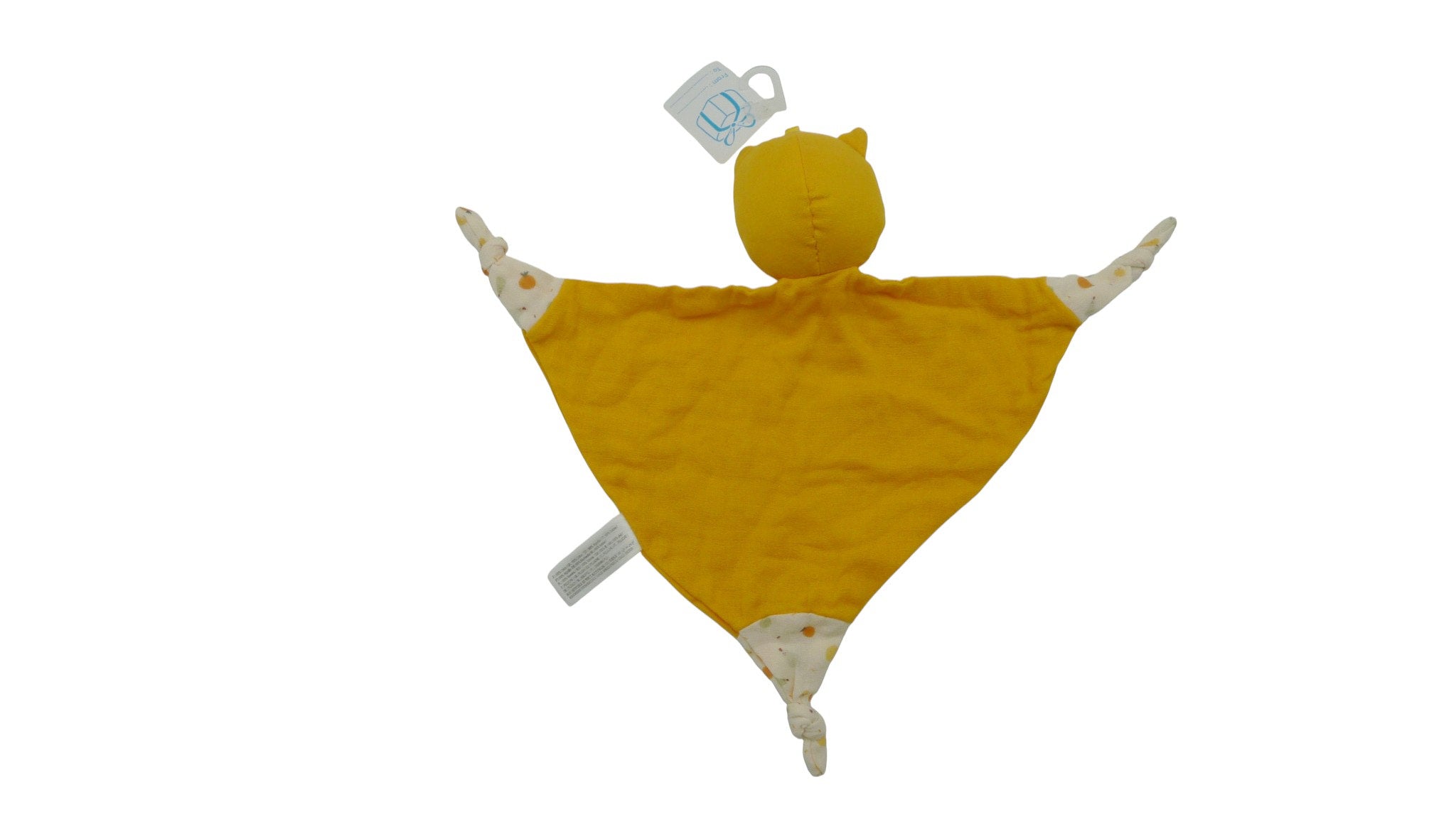 Doudou chat plat jaune moutarde - Nicotoy Simba Toys