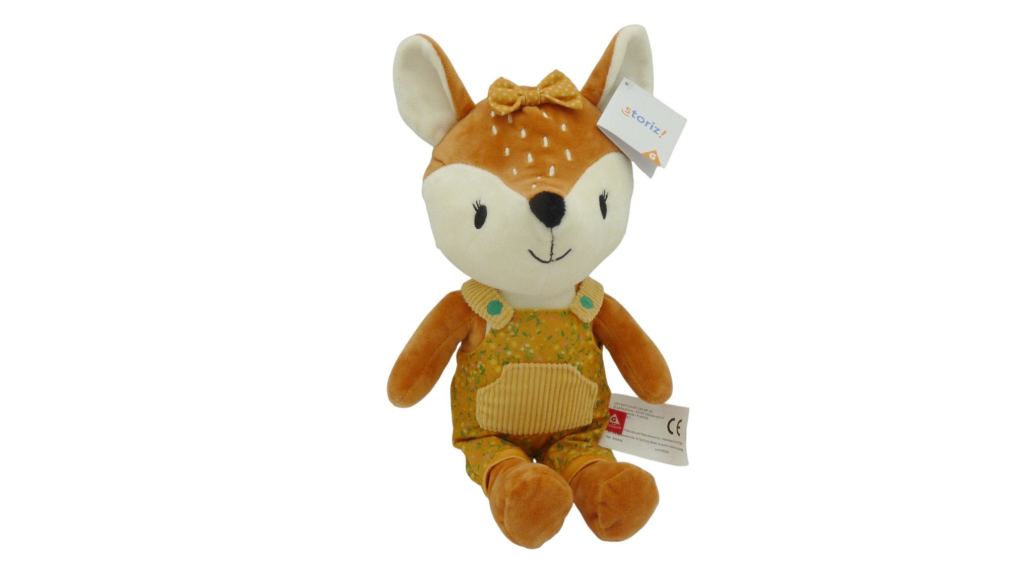Peluche biche - Gifi - 37 cm
