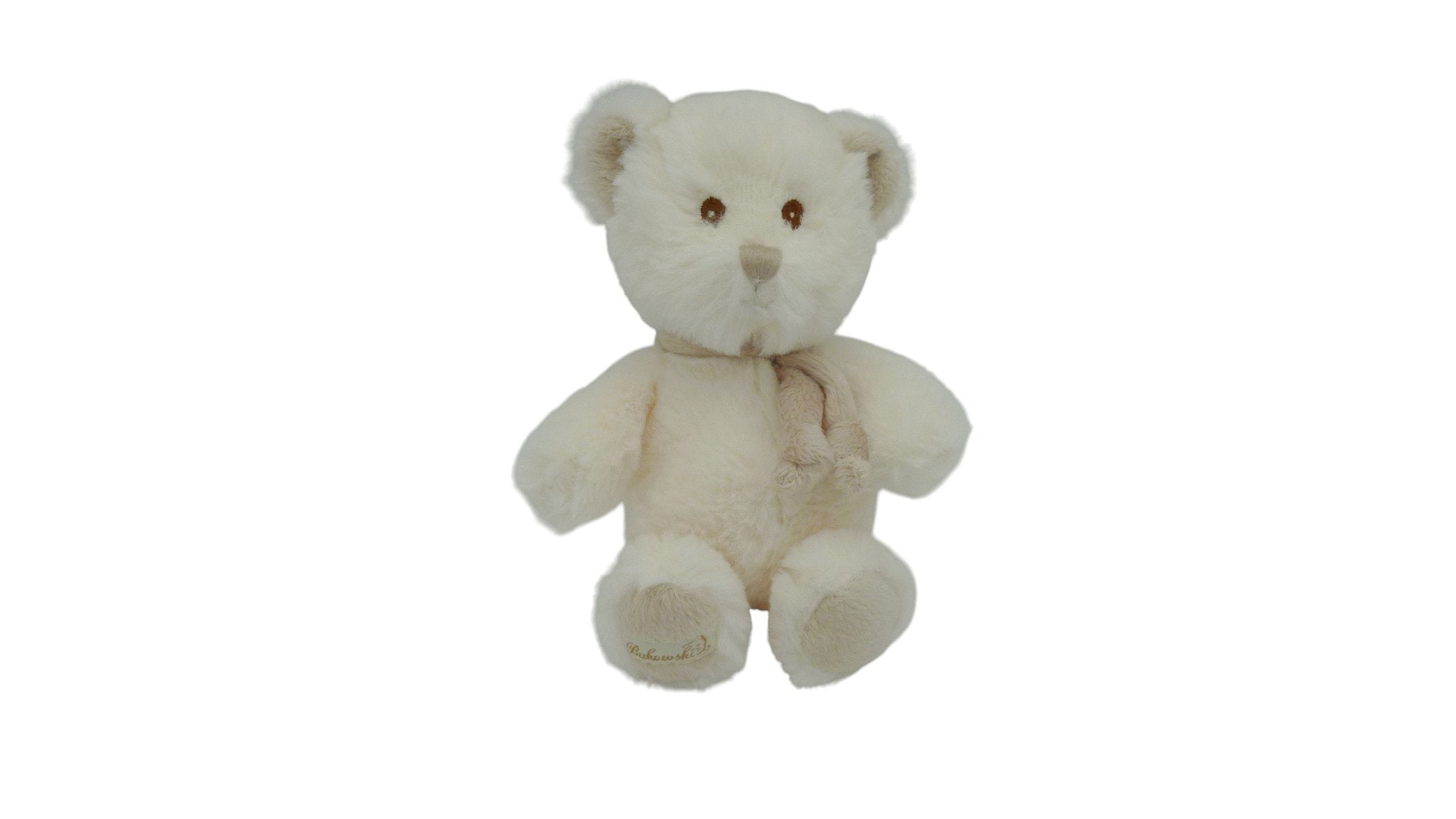 Peluche ours blanc taupe - Bukowski - 20 cm