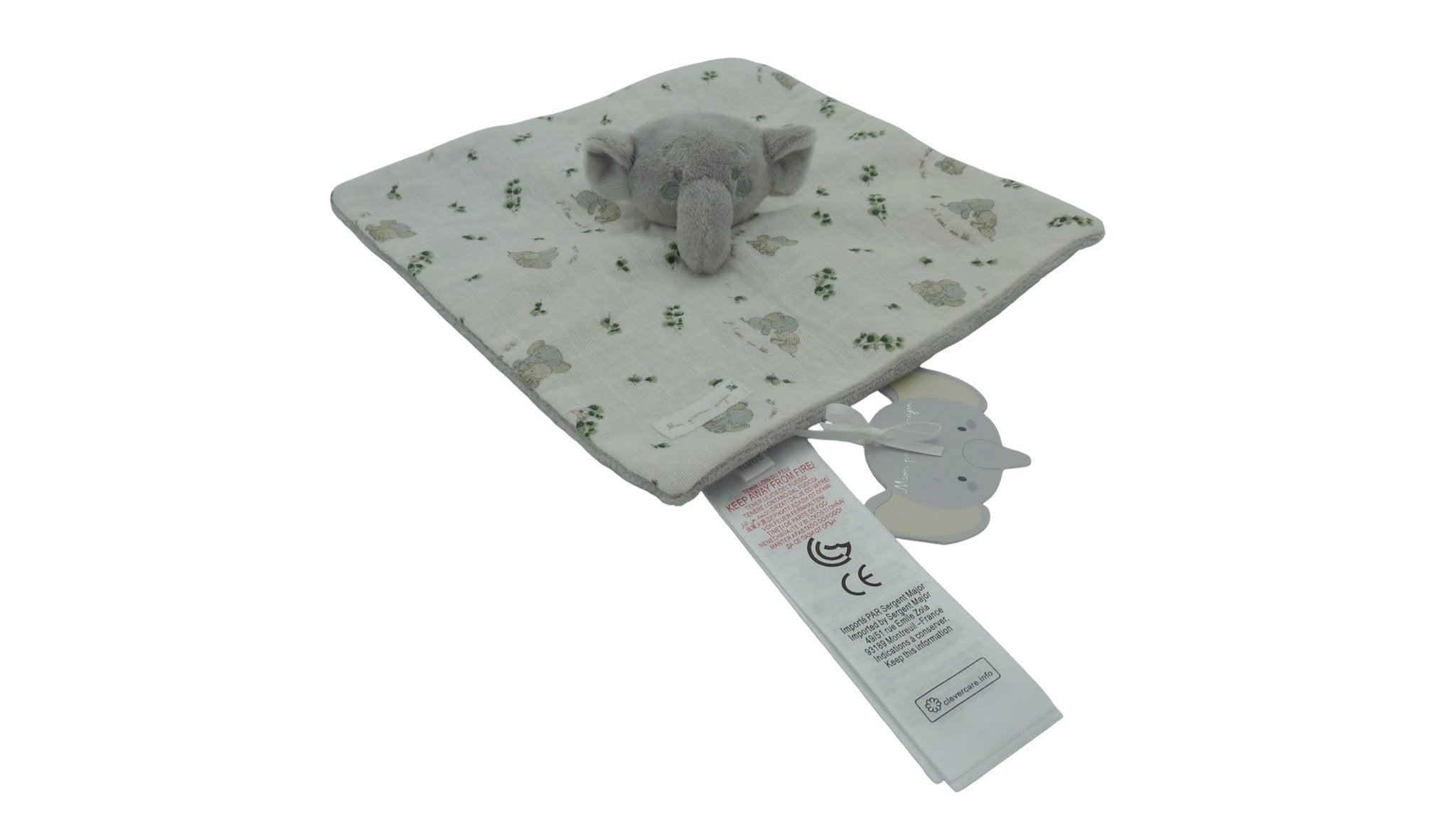 Doudou éléphant plat - Mon premier Major - Sergent Major