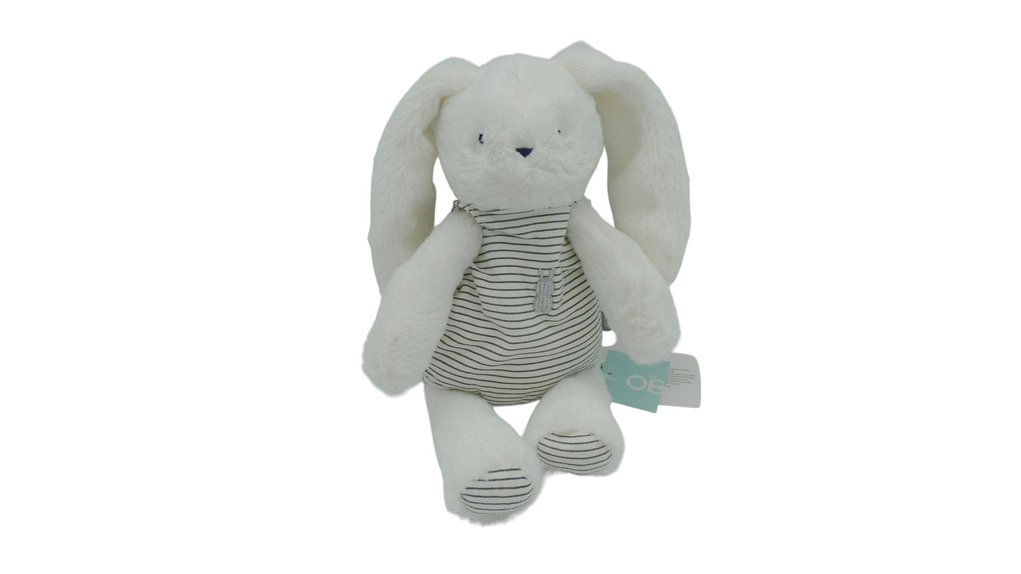 Peluche lapin blanc - Obaïbi - 30 cm