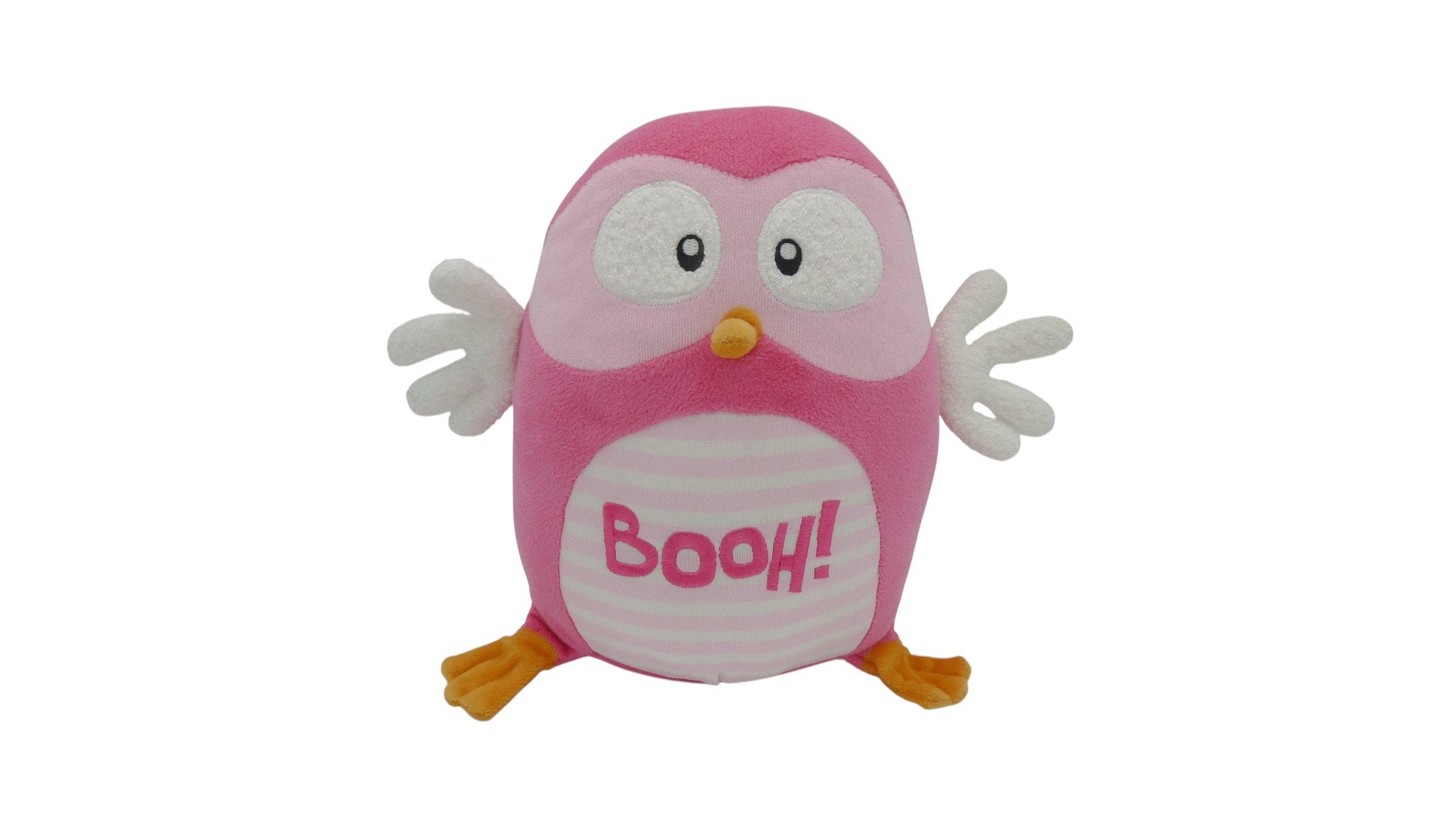 Peluche hibou rose - Luminou - 26 cm