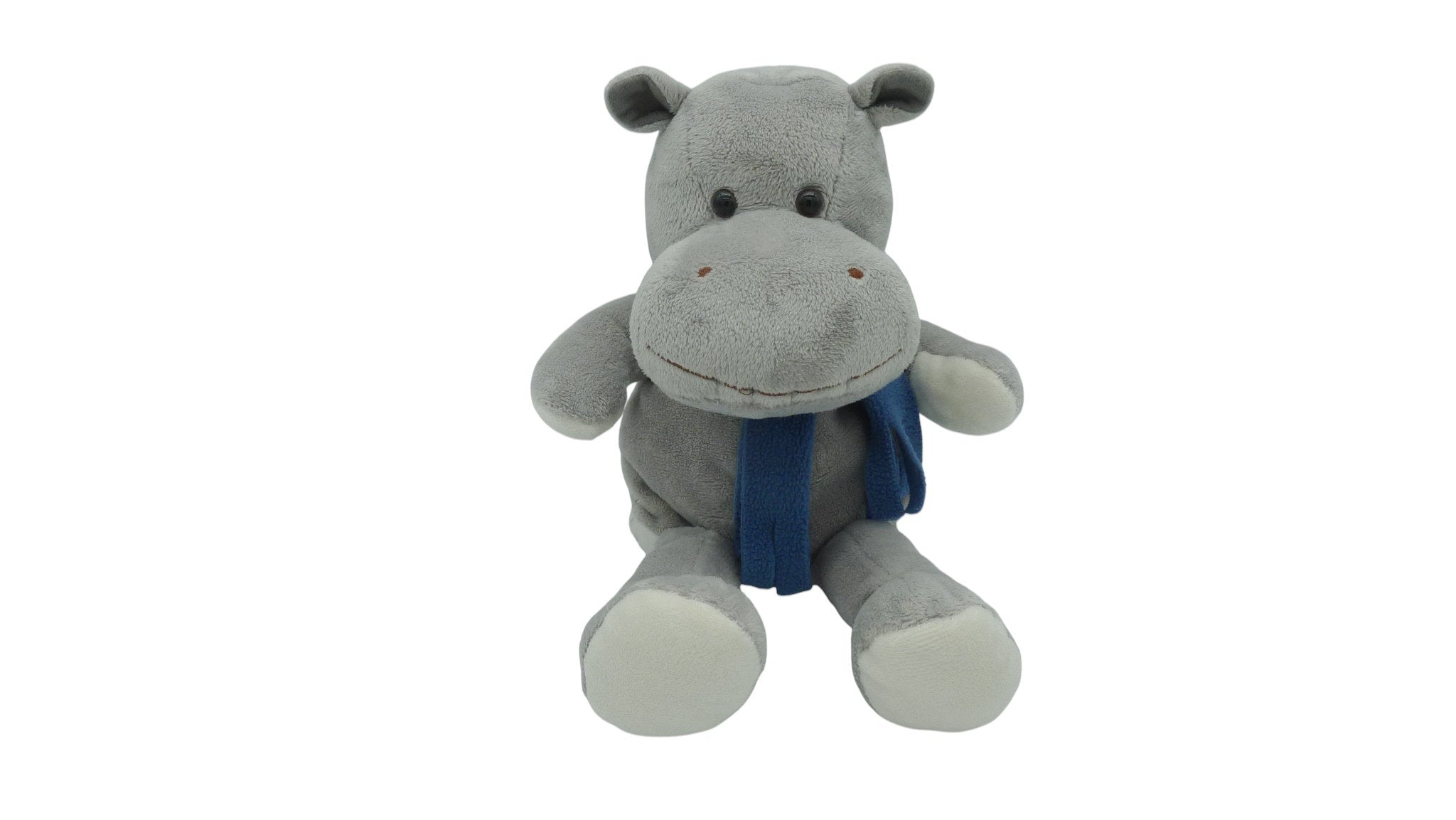 Peluche hippopotame marionnette grise - Bambia - 38 cm