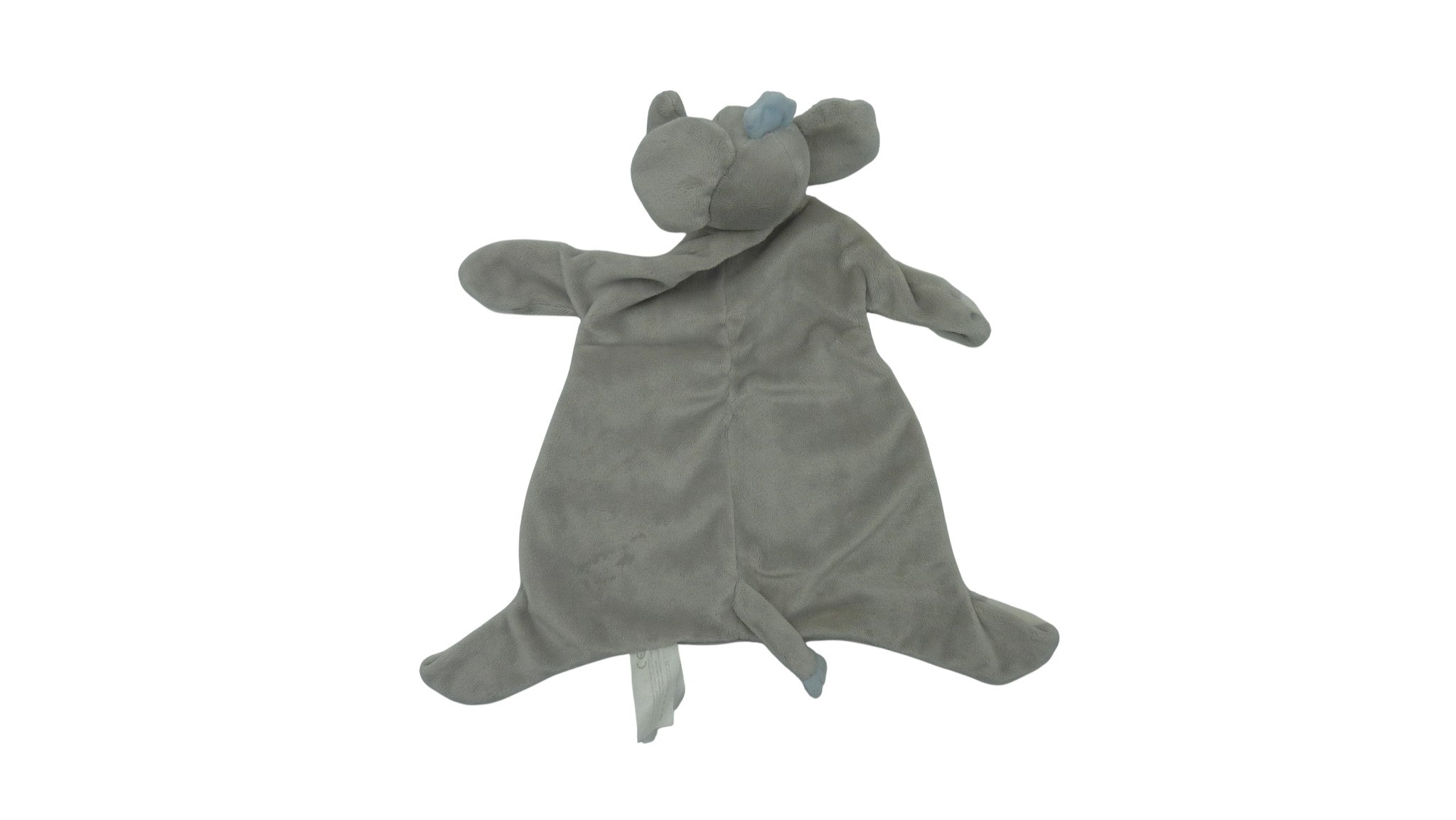 Doudou éléphant plat gris - Kimbaloo