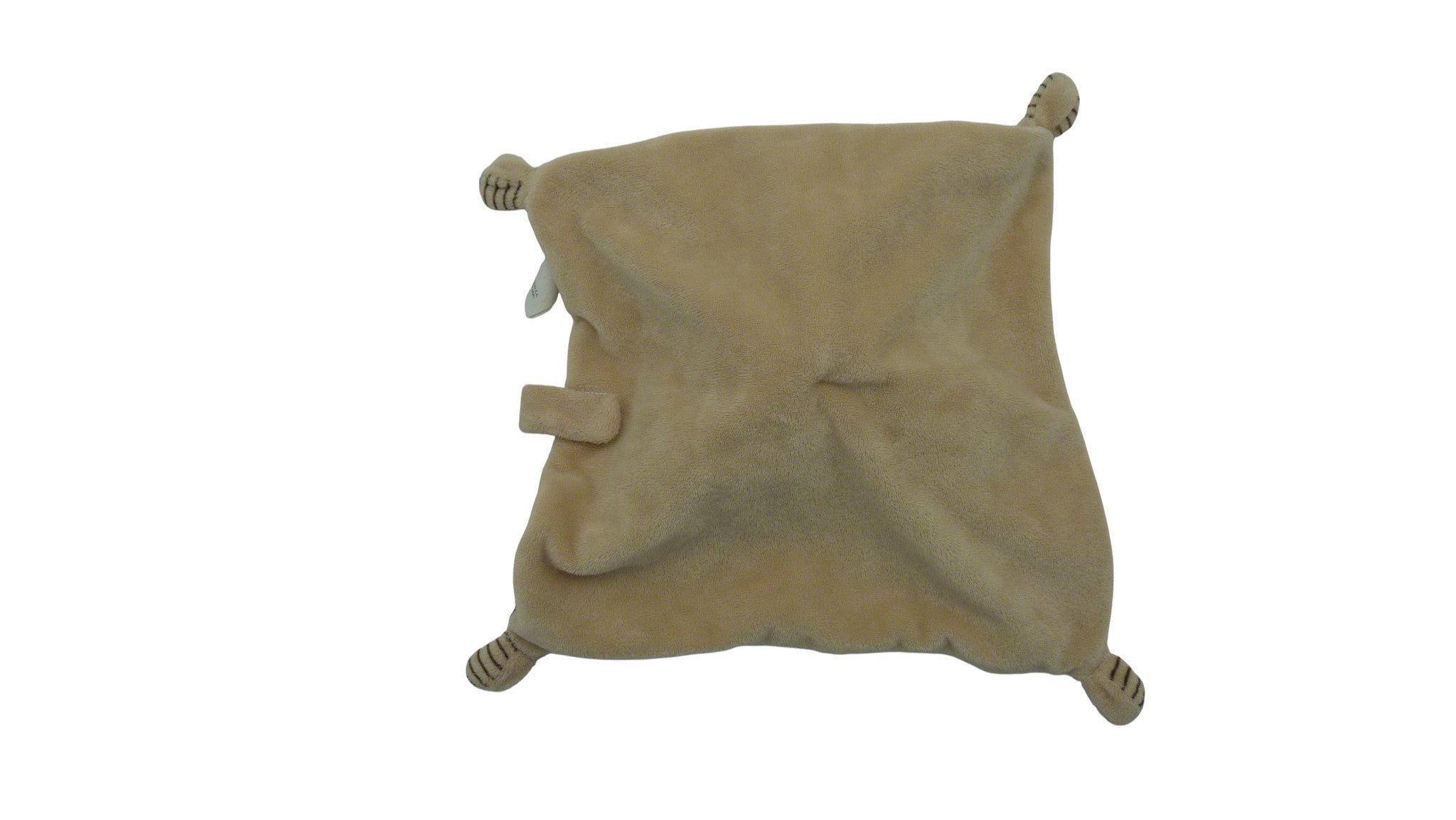 Doudou lapin plat marron - Nicotoy