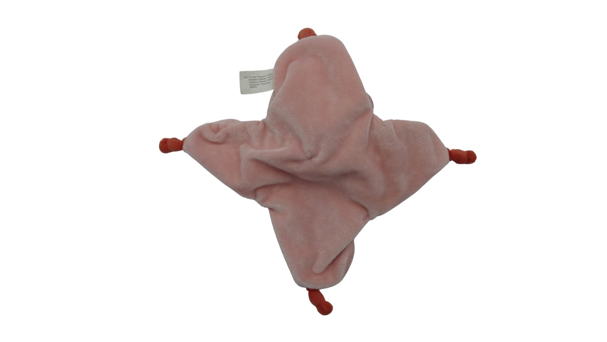 Doudou poupée fille plat rose - Nicotoy