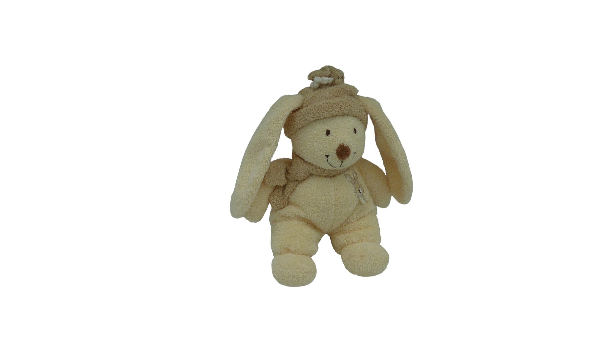 Peluche lapin crème - Nicotoy - 21 cm