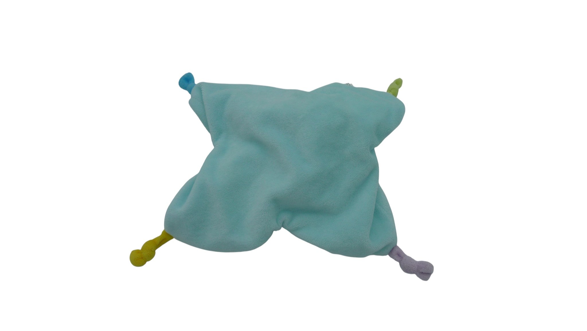 Doudou lutin plat turquoise - Nicotoy