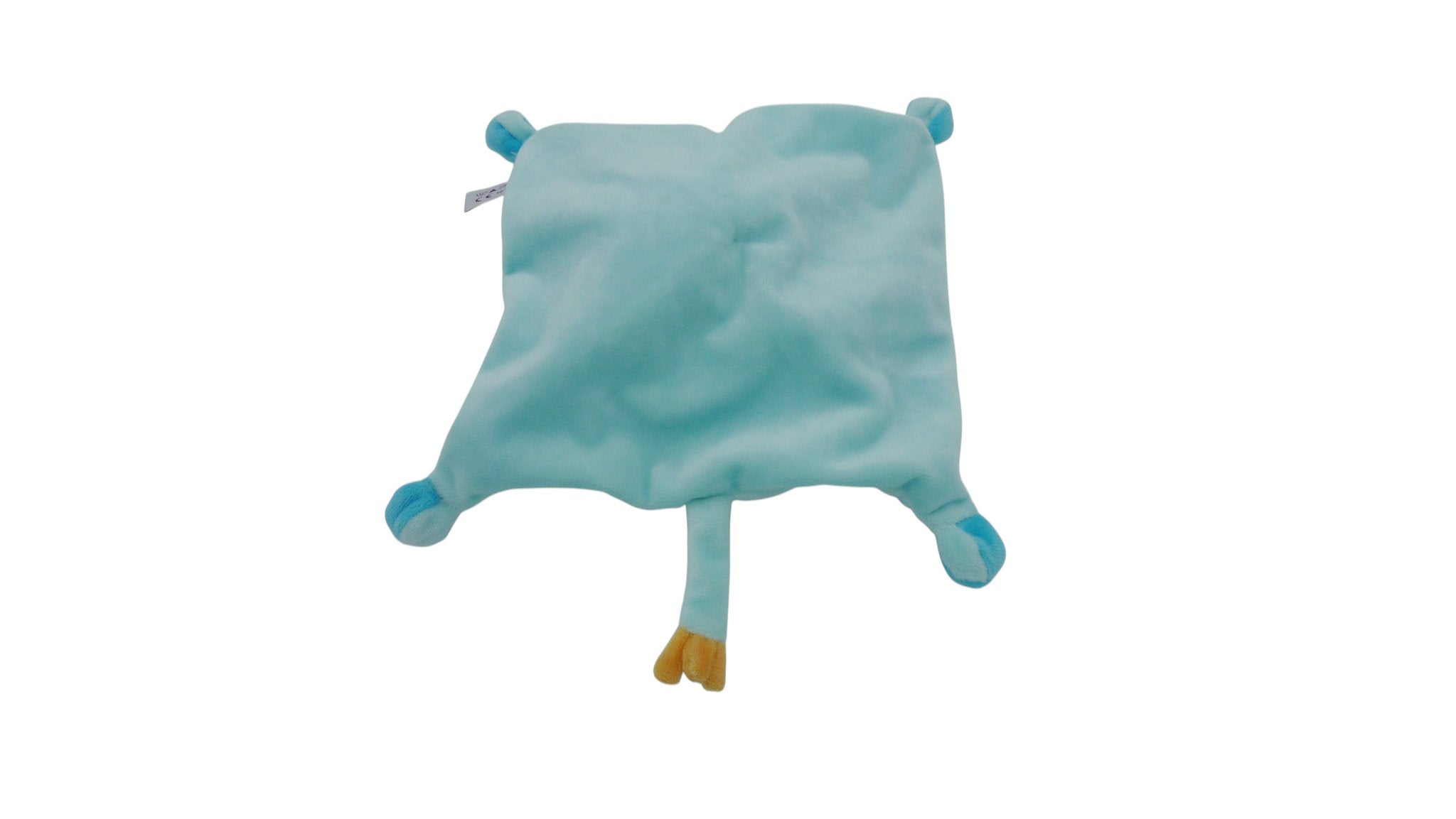 Doudou éléphant plat bleu - Pommette