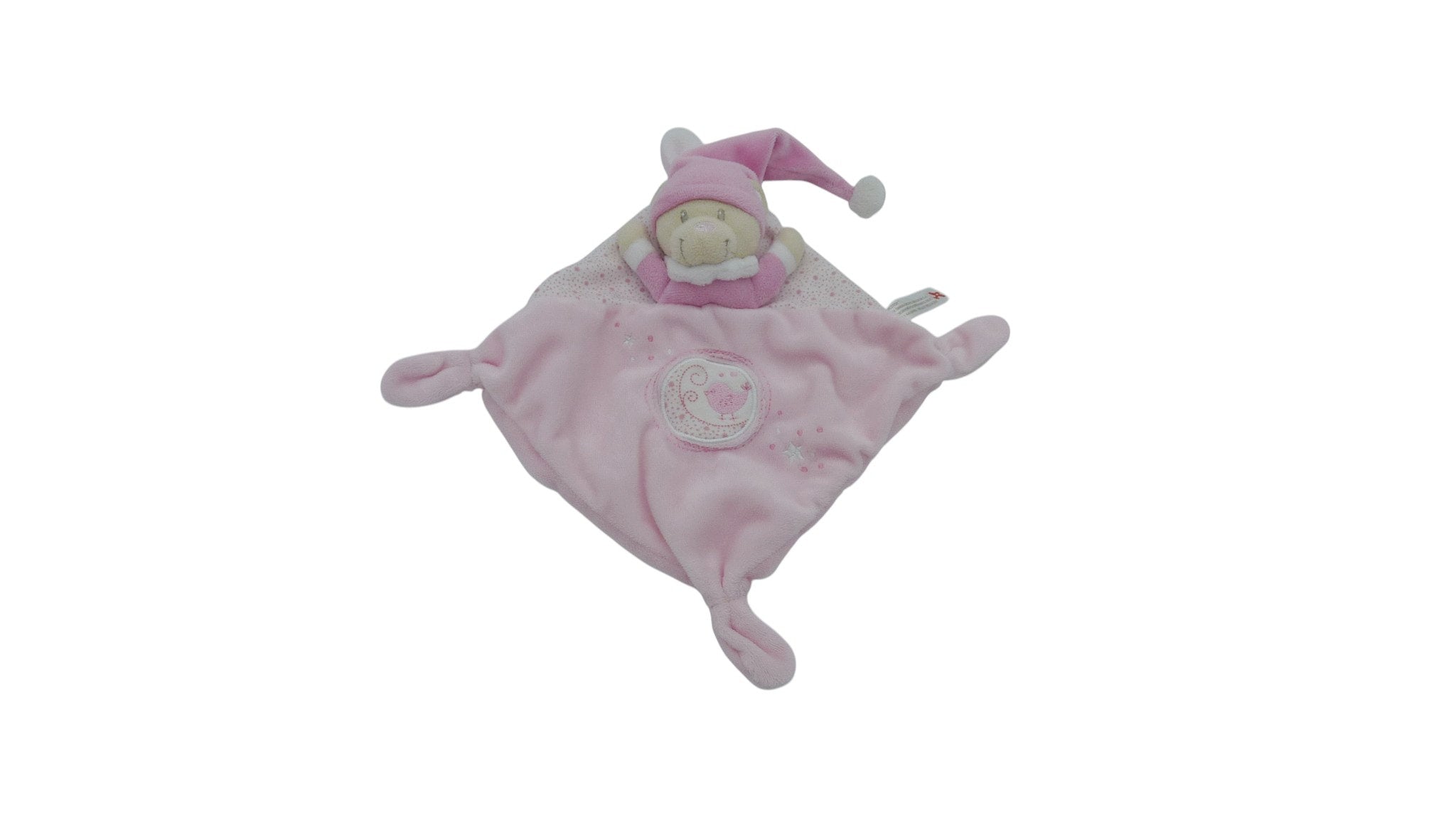 Doudou ours plat rose - Nicotoy Simba Dickie