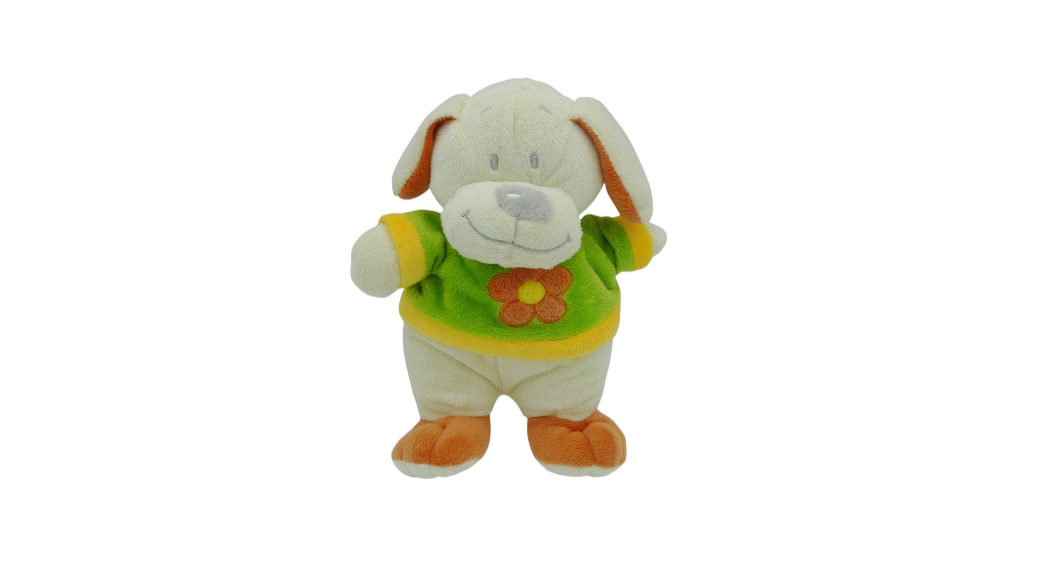 Peluche chien crème orange - Nicotoy - 24 cm