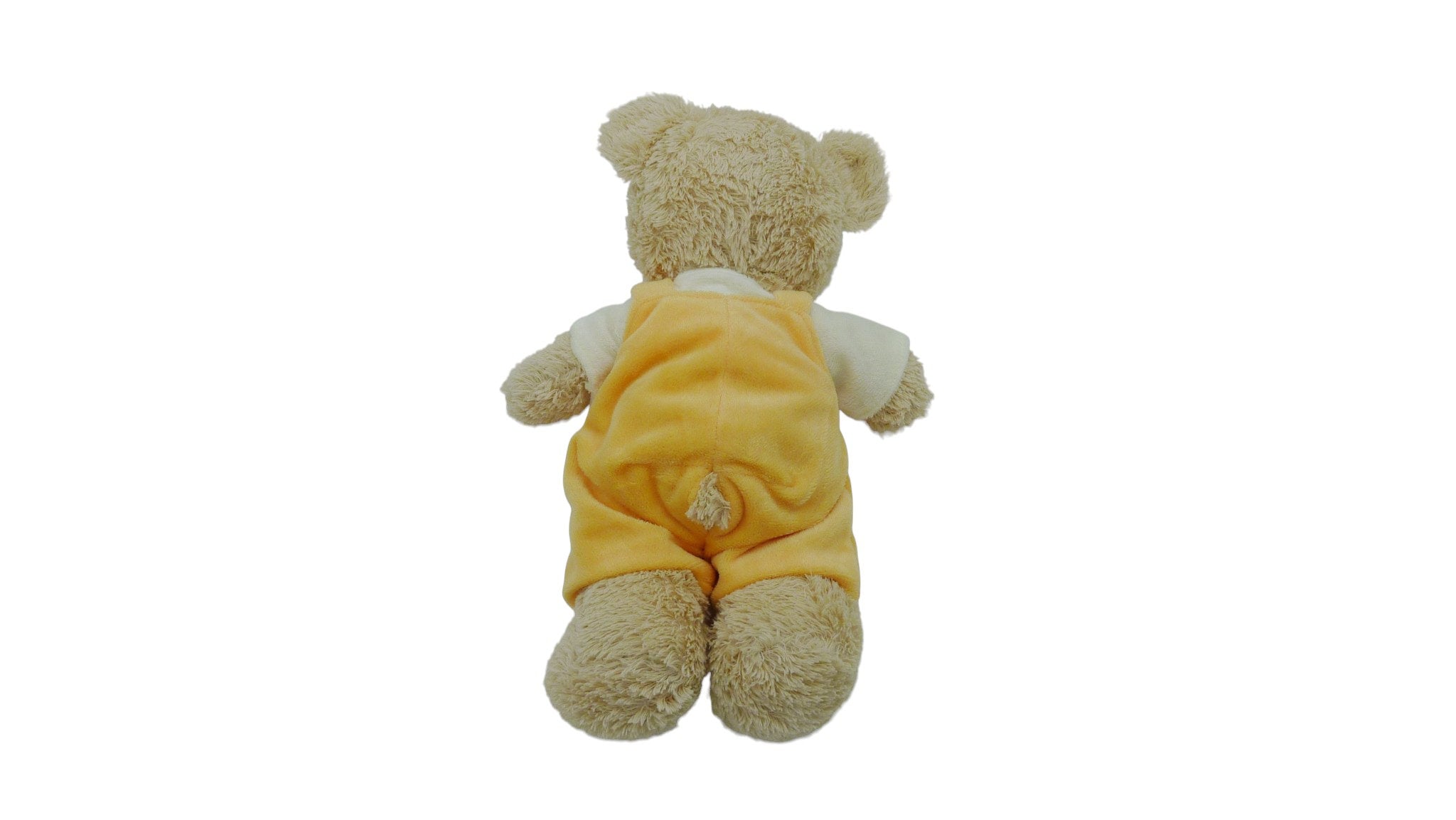 Peluche ours marron blanc orange - Tex Baby - 29 cm