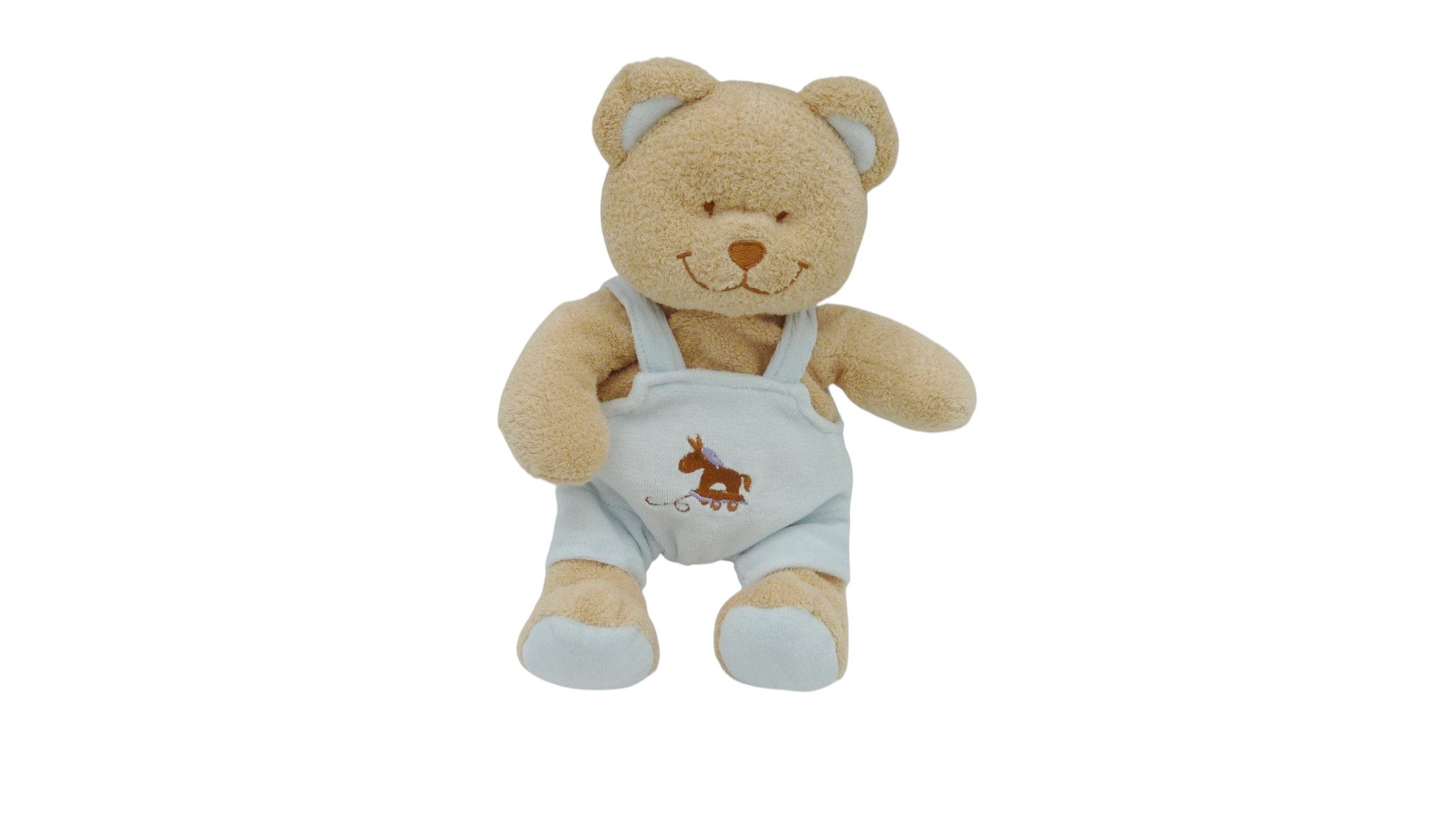 Peluche ours marron bleu - Influx - 27 cm