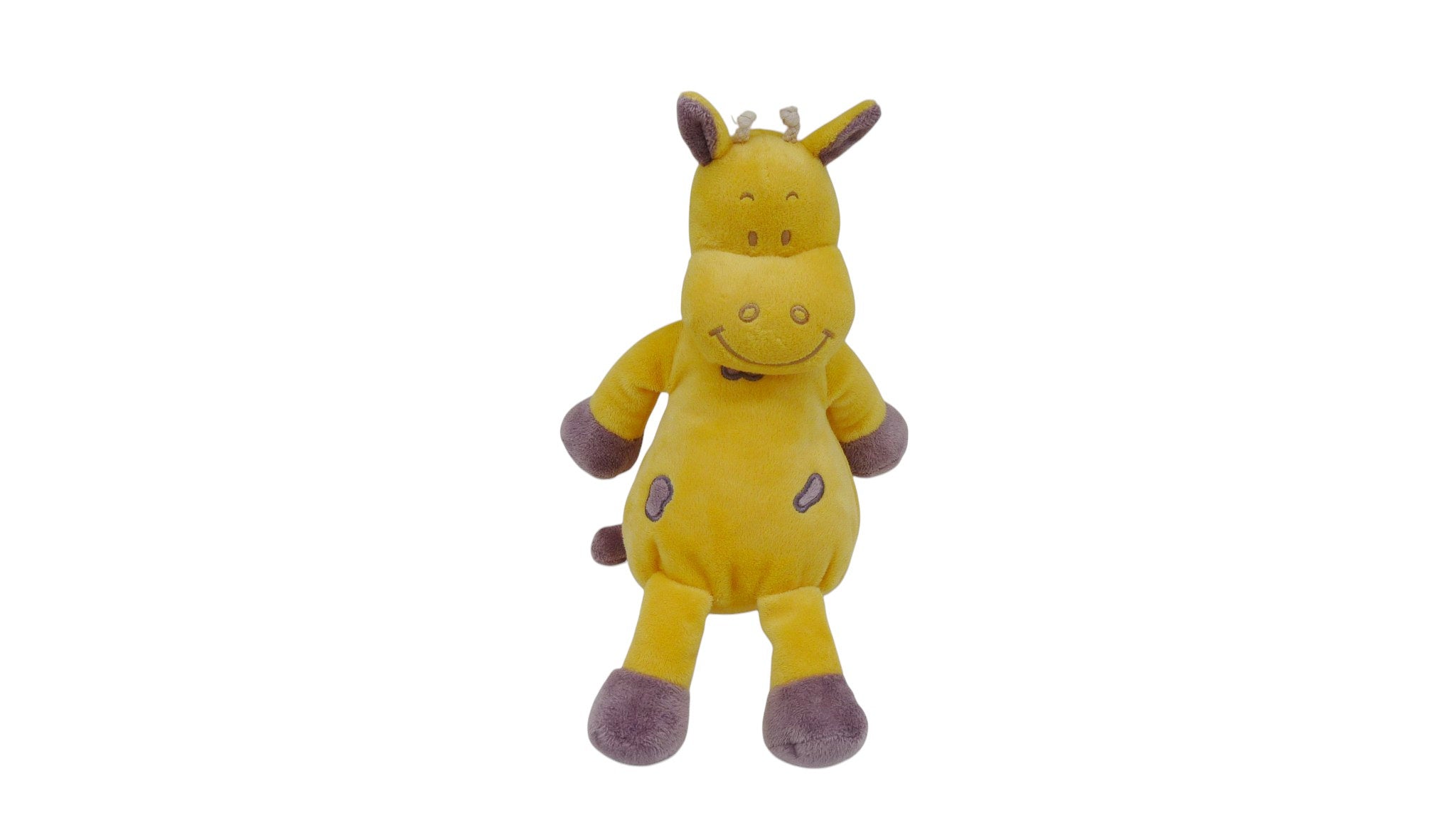 Peluche girafe jaune violet - Influx - 31 cm