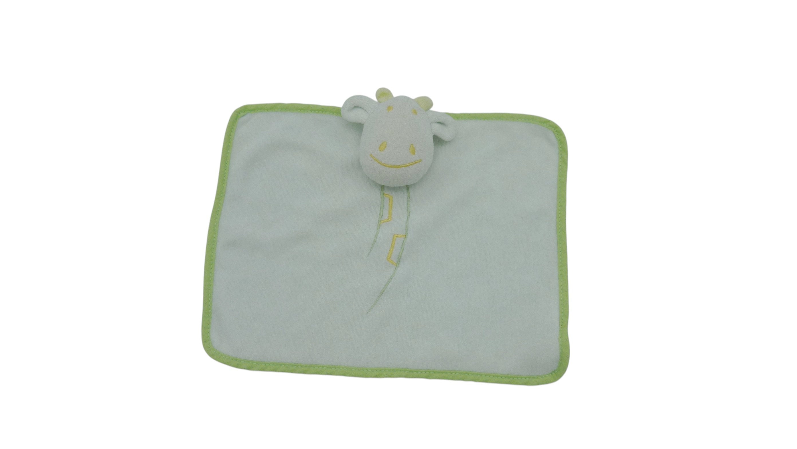 Doudou girafe plat bleu - Tex Baby
