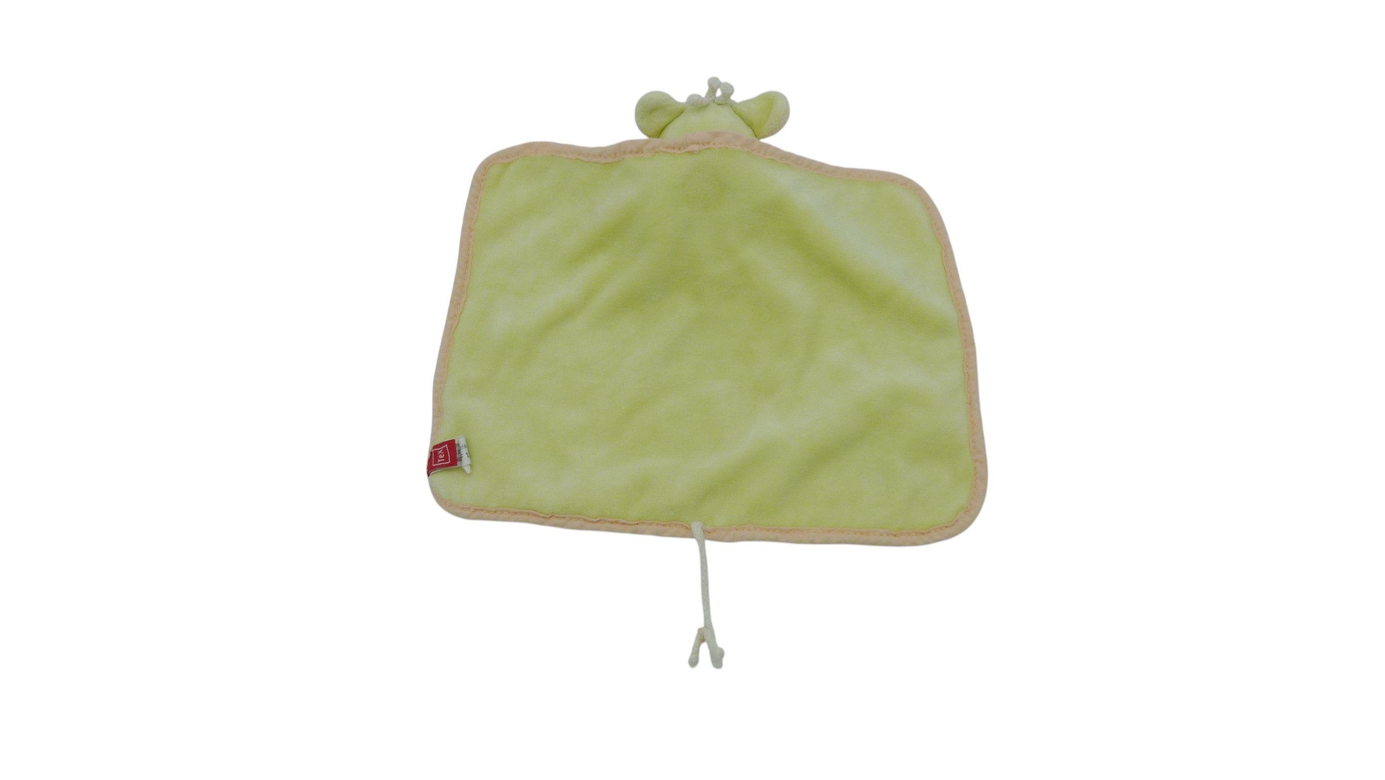 Doudou zèbre plat vert - Tex Baby