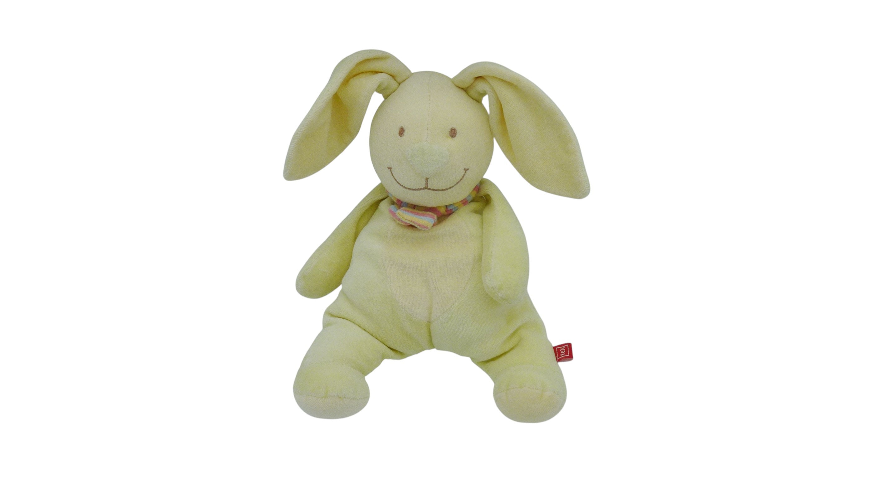 Peluche lapin vert - Tex Baby - 30 cm