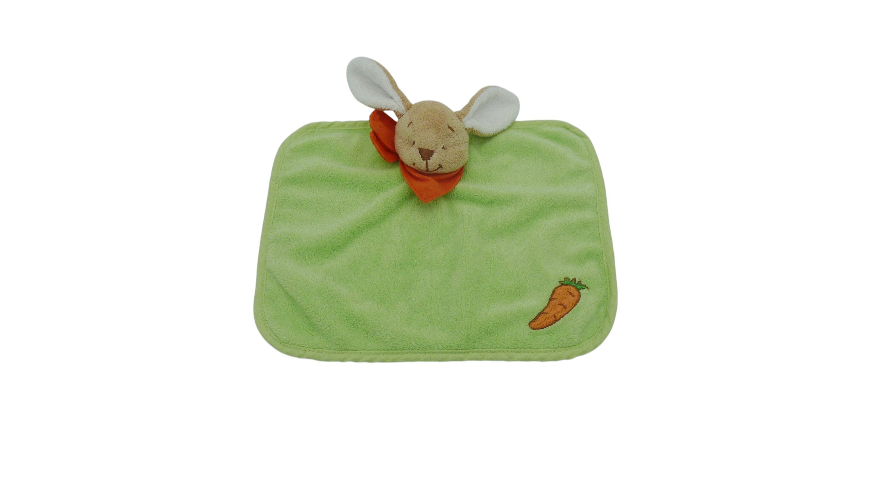Doudou lapin plat vert - Comptine