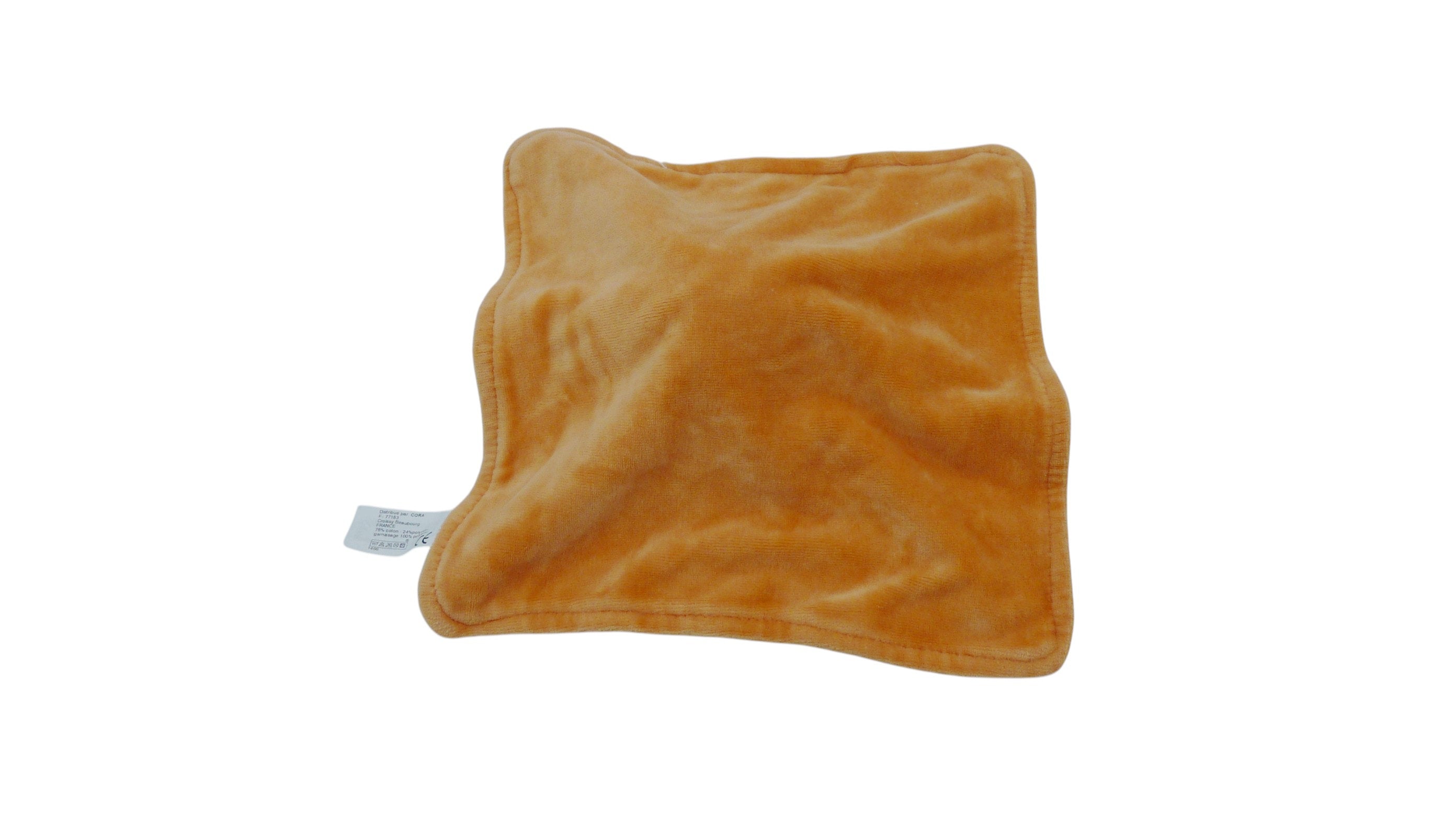 Doudou souris plat bleu orange - Influx