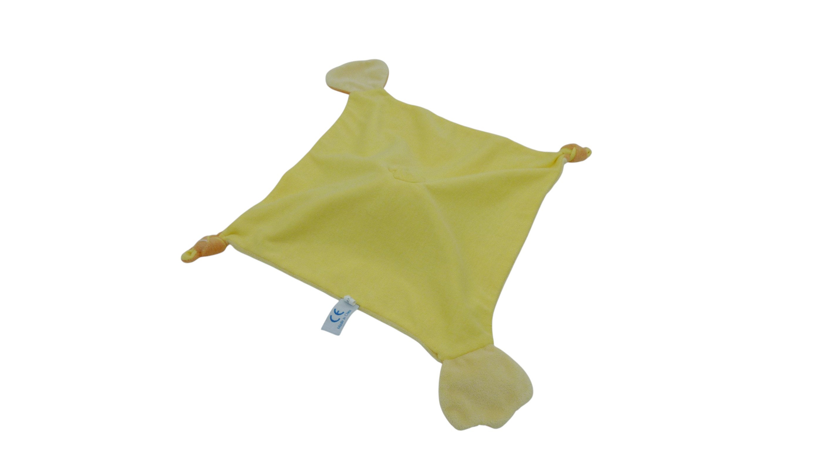 Doudou canard plat jaune orange - Gipsy