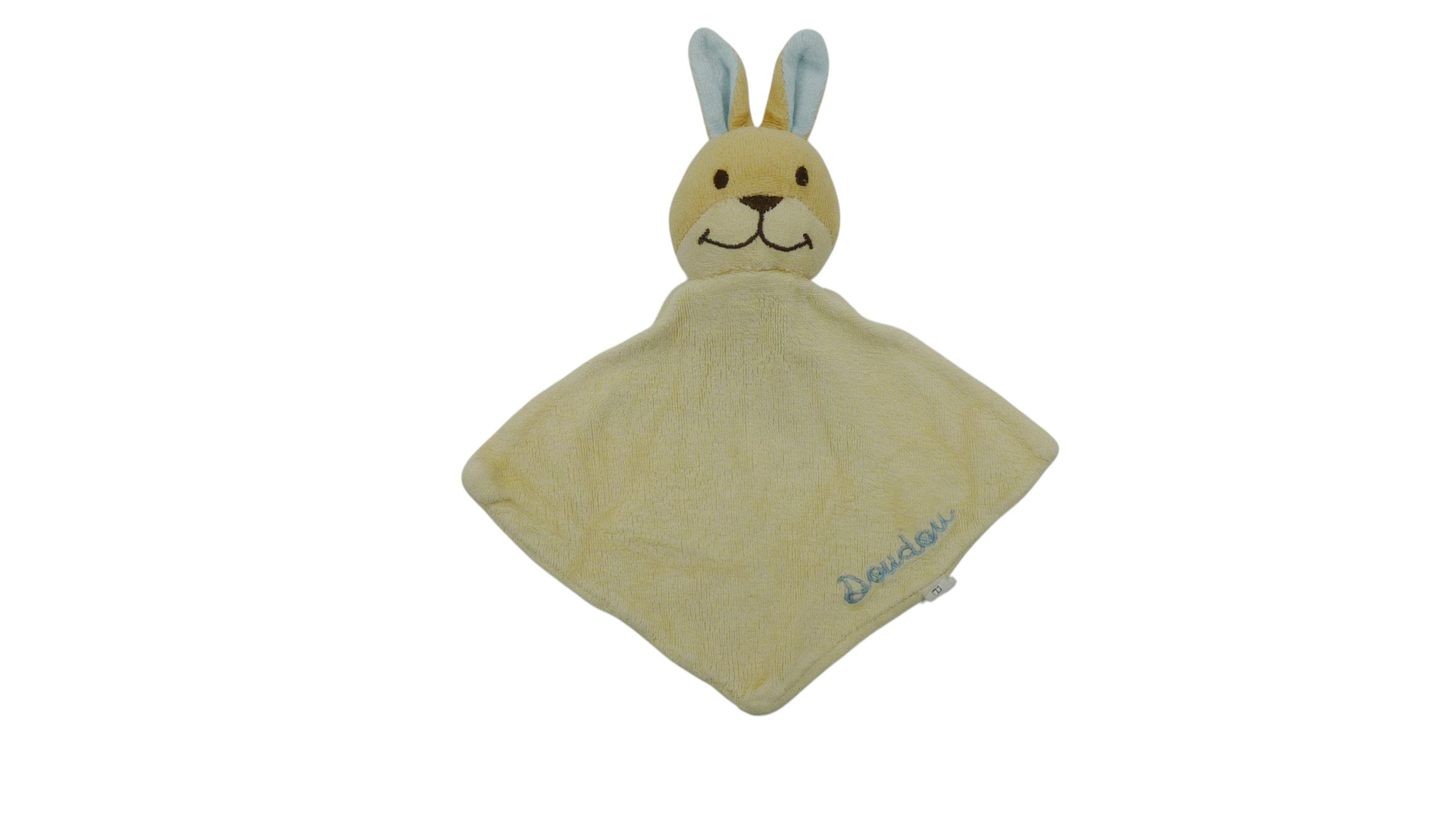 Doudou lapin plat jaune - Bengy