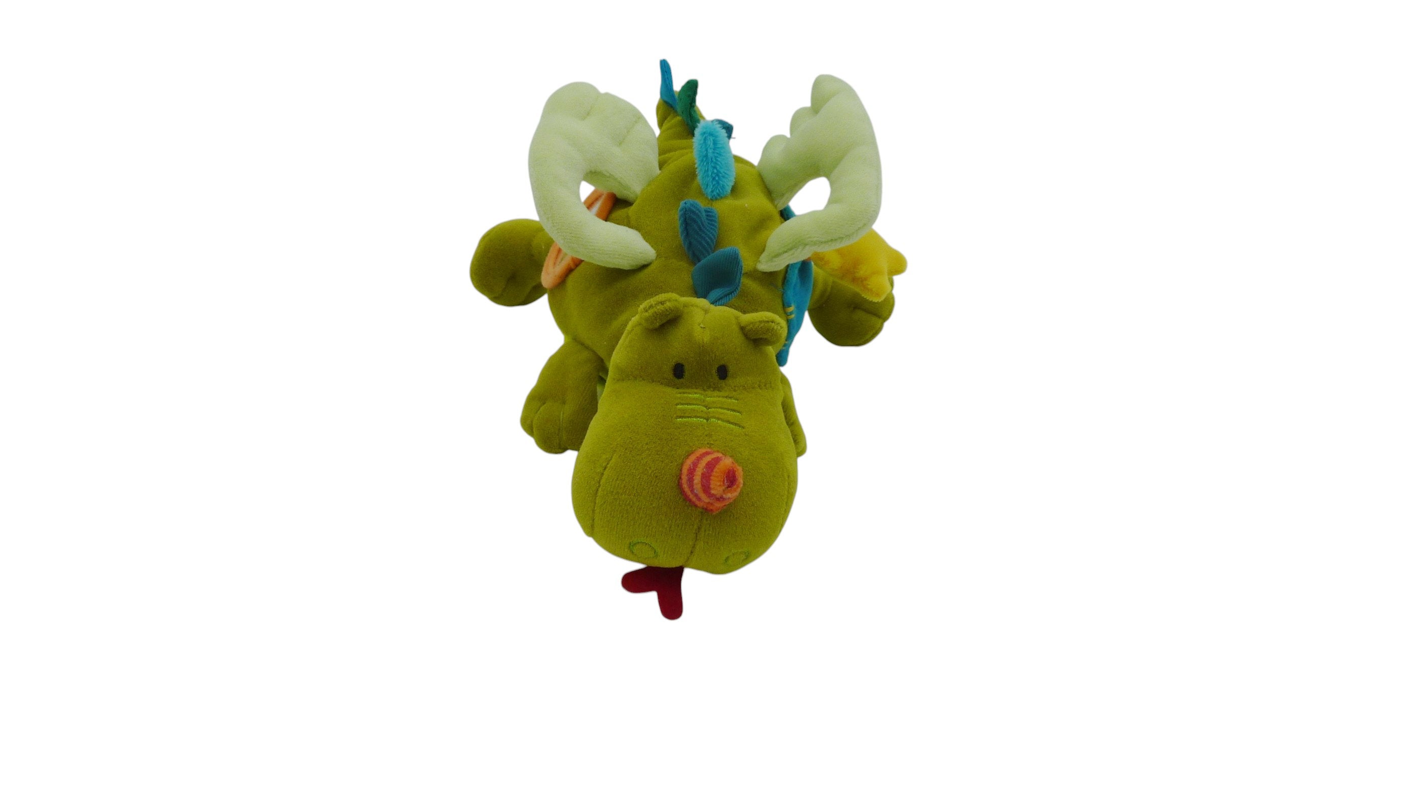 Peluche éveil Walter le dragon vert - Lilliputiens - 27 cm