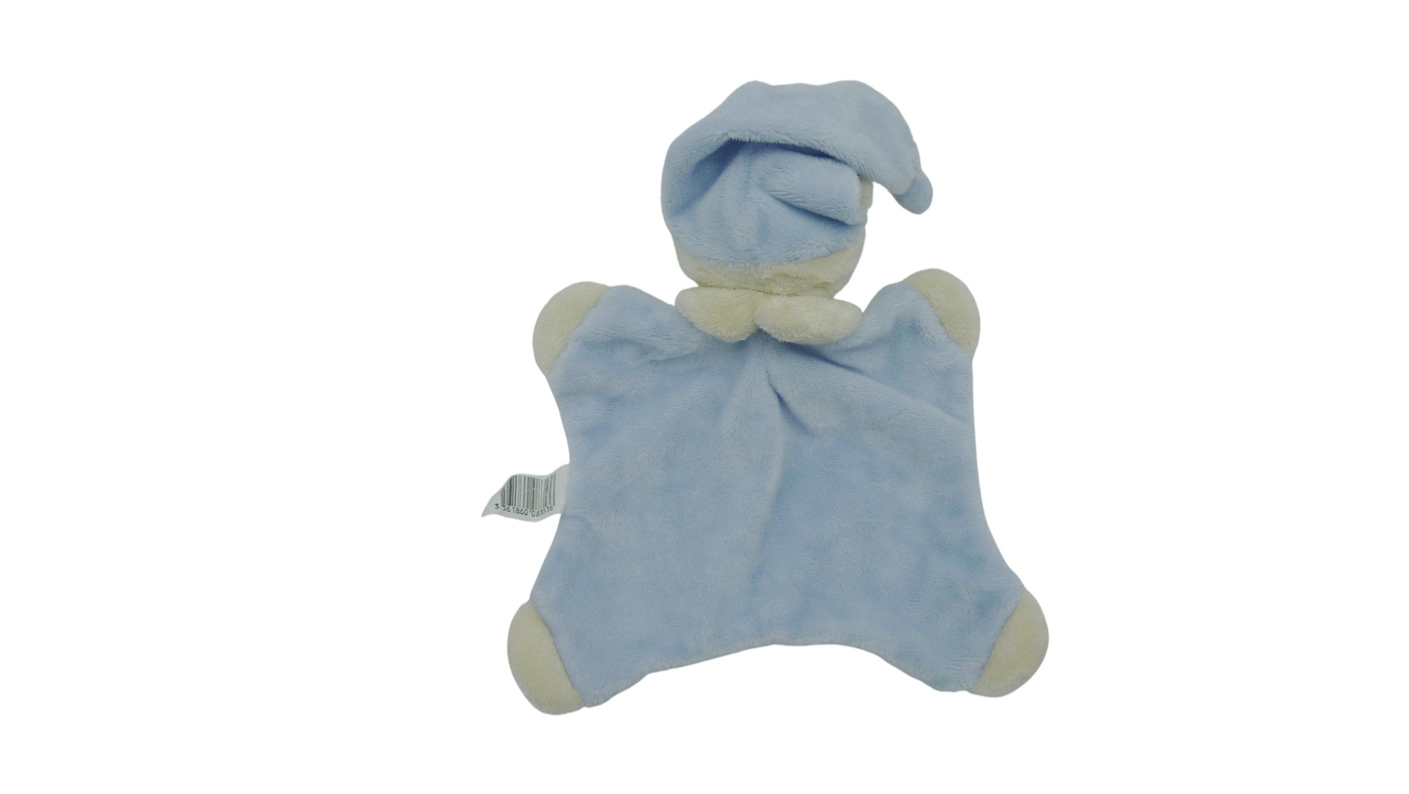 Doudou ours plat bleu crème - CMP