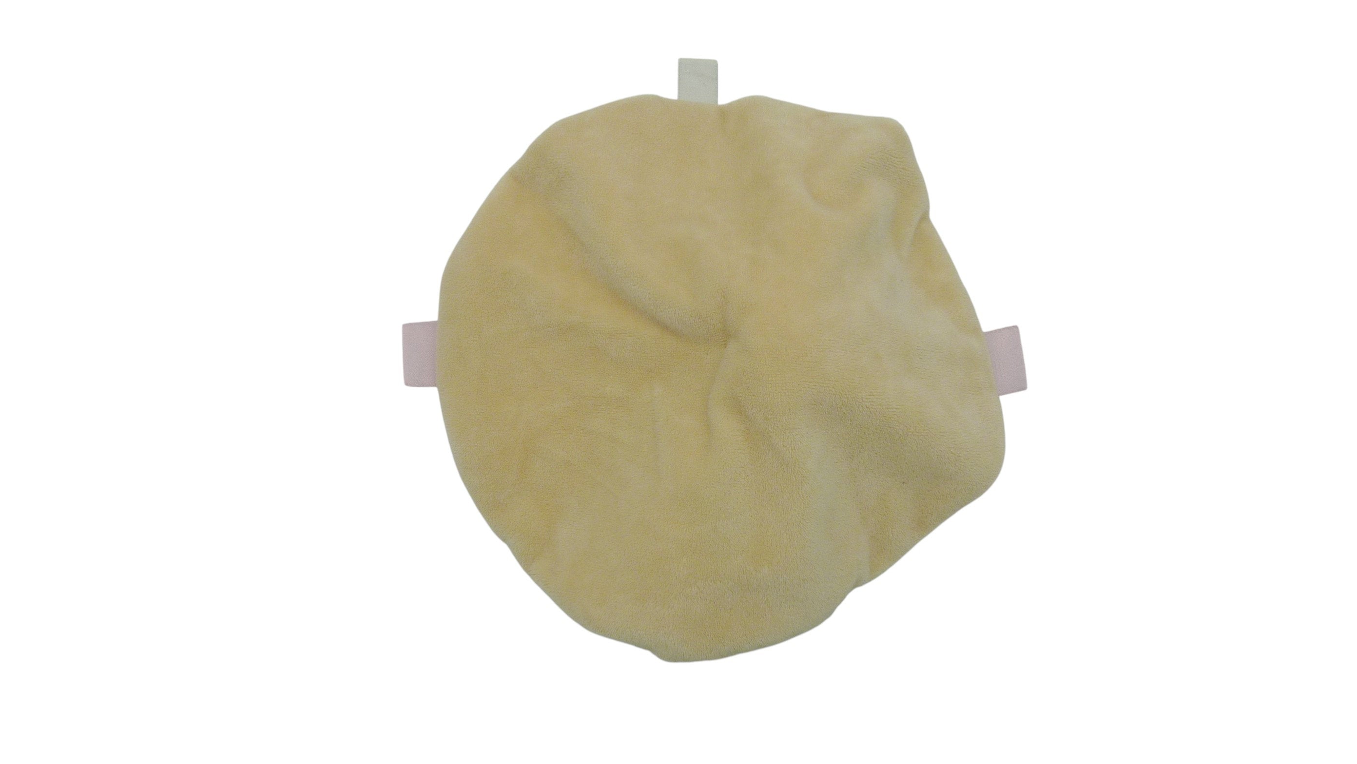 Doudou lapin plat rose - Grain de Blé