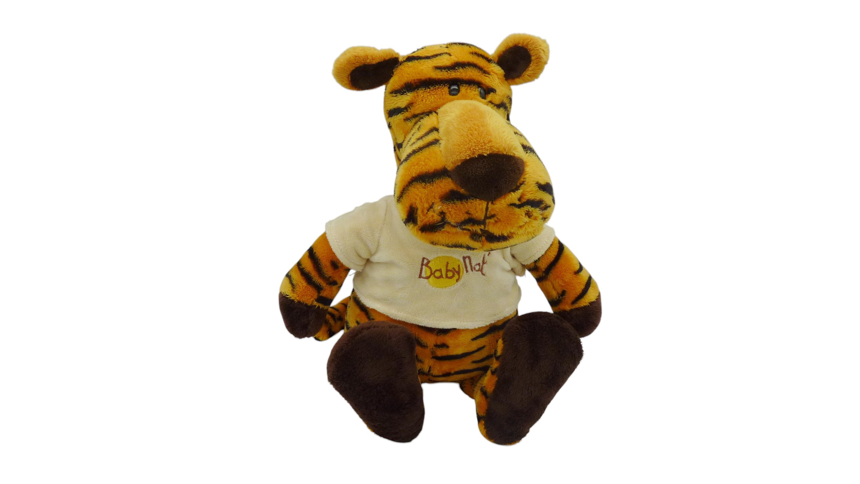 Peluche tigre orange noir - Baby'Nat - 42 cm