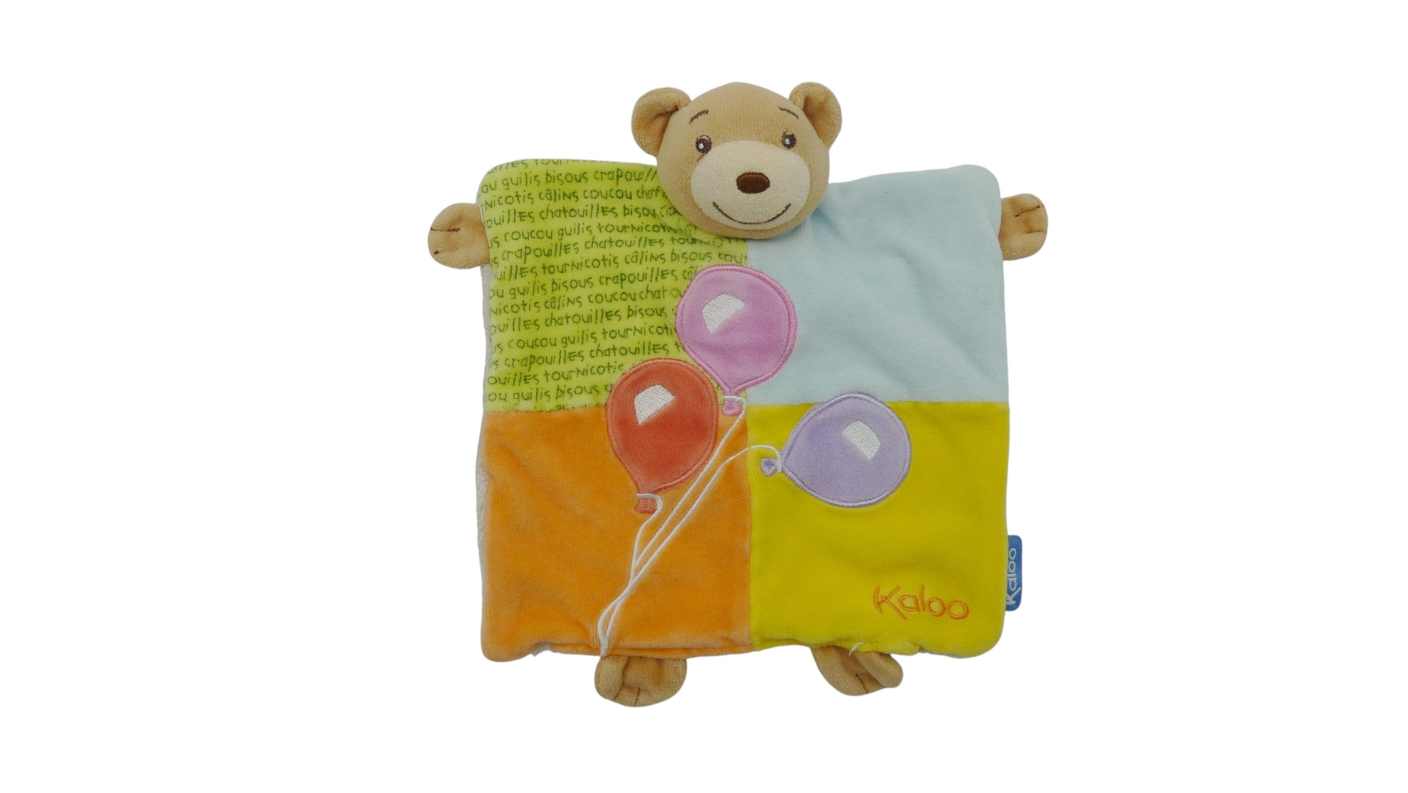 Doudou ours marionnette multicolore - Kaloo