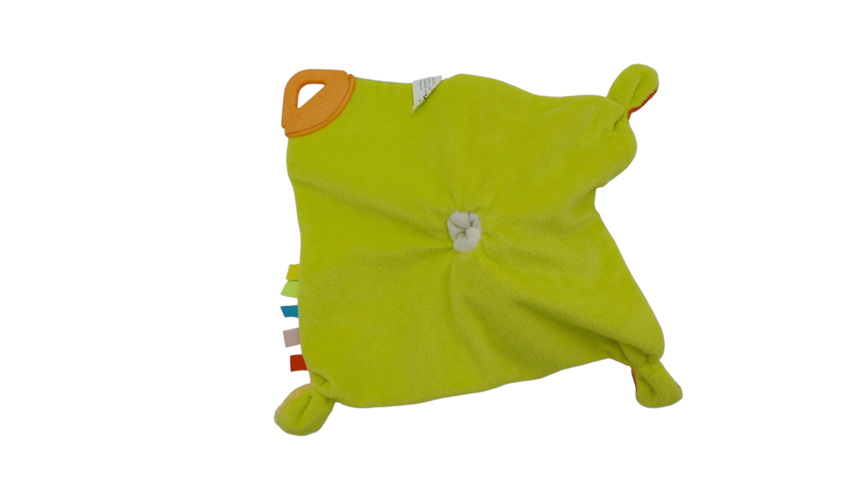 Doudou lapin plat multicolore - Auchan