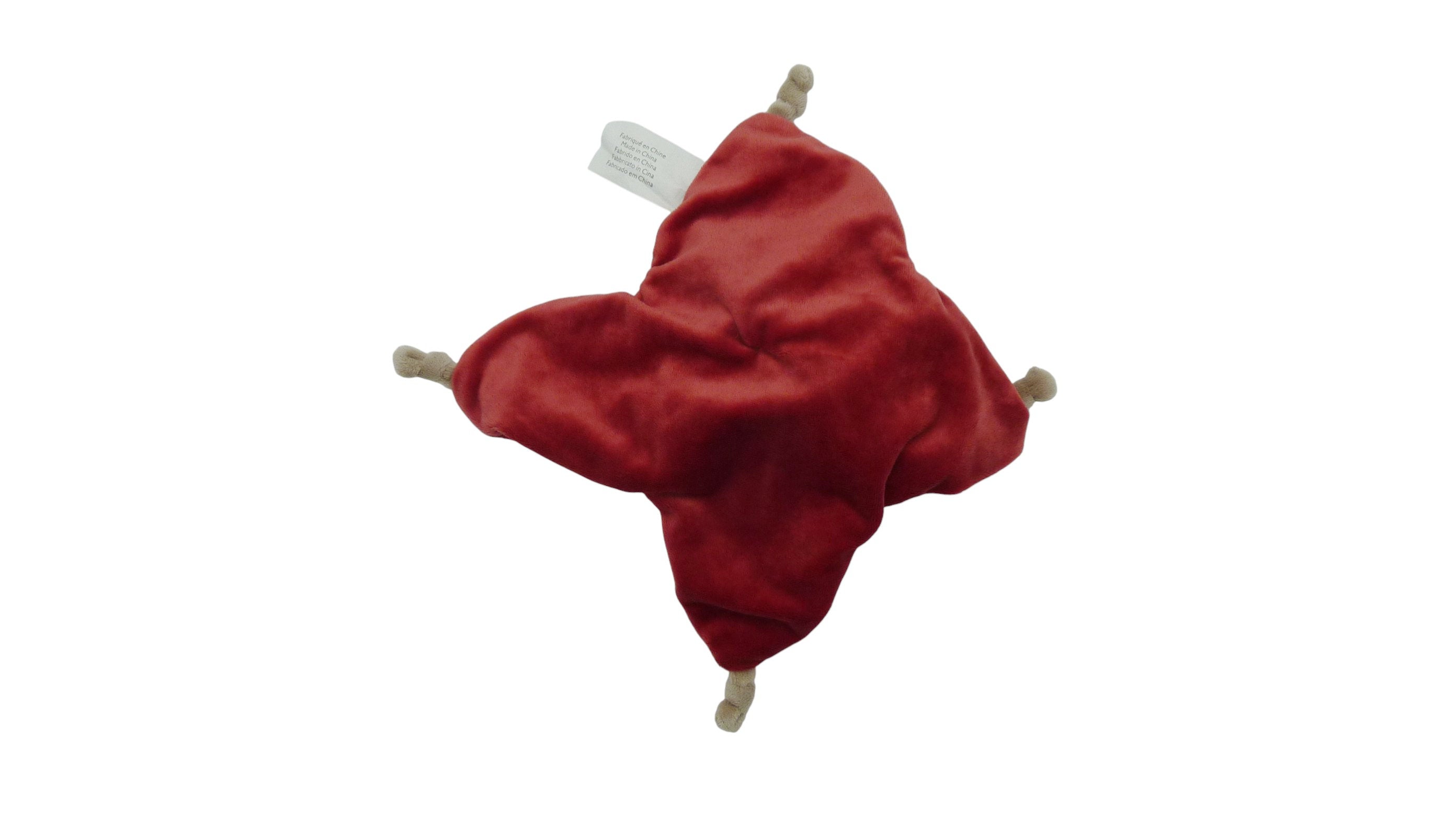 Doudou poupée plat rouge - Nicotoy