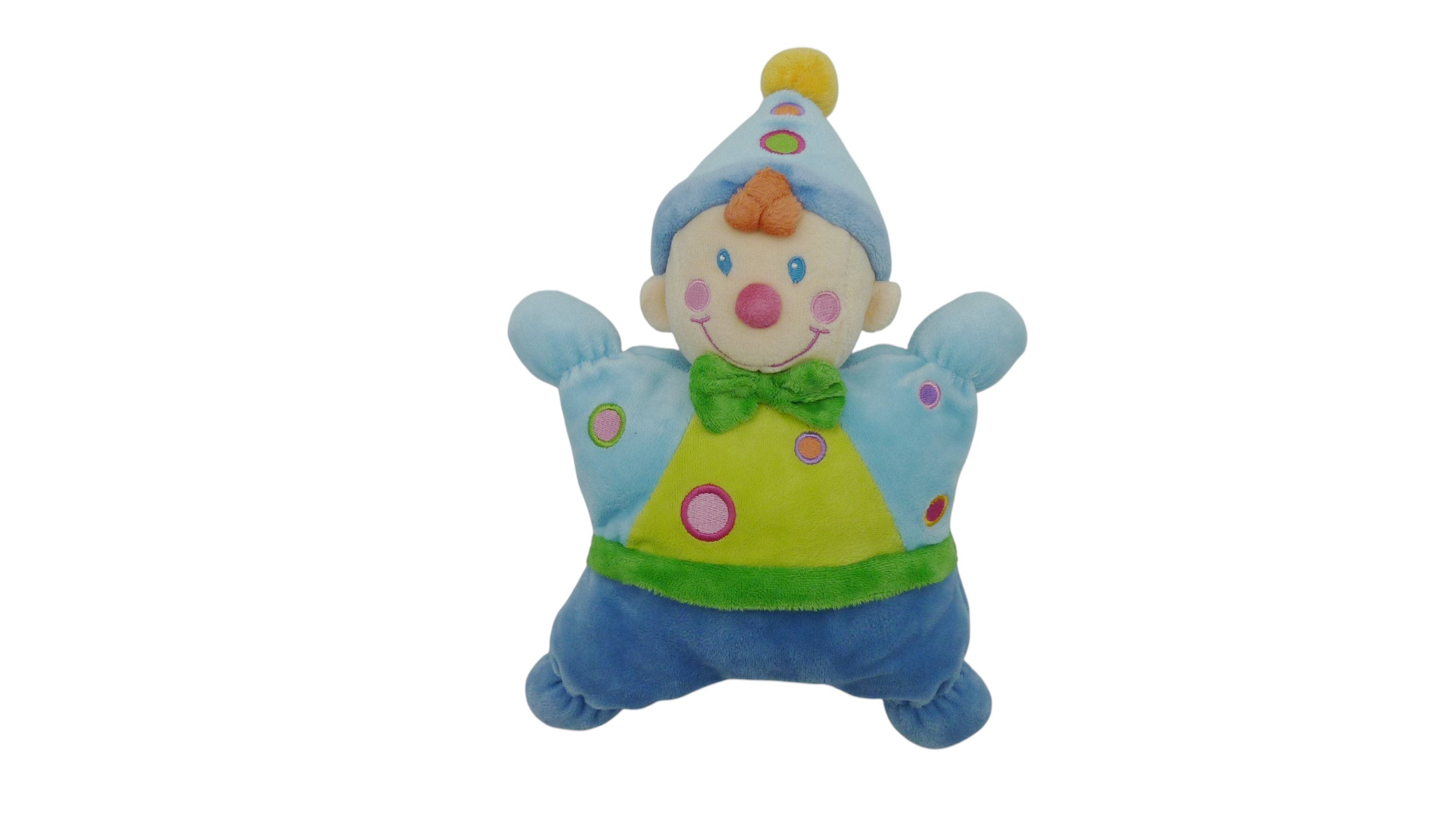 Peluche lutin bleu vert - Nicotoy - 27 cm