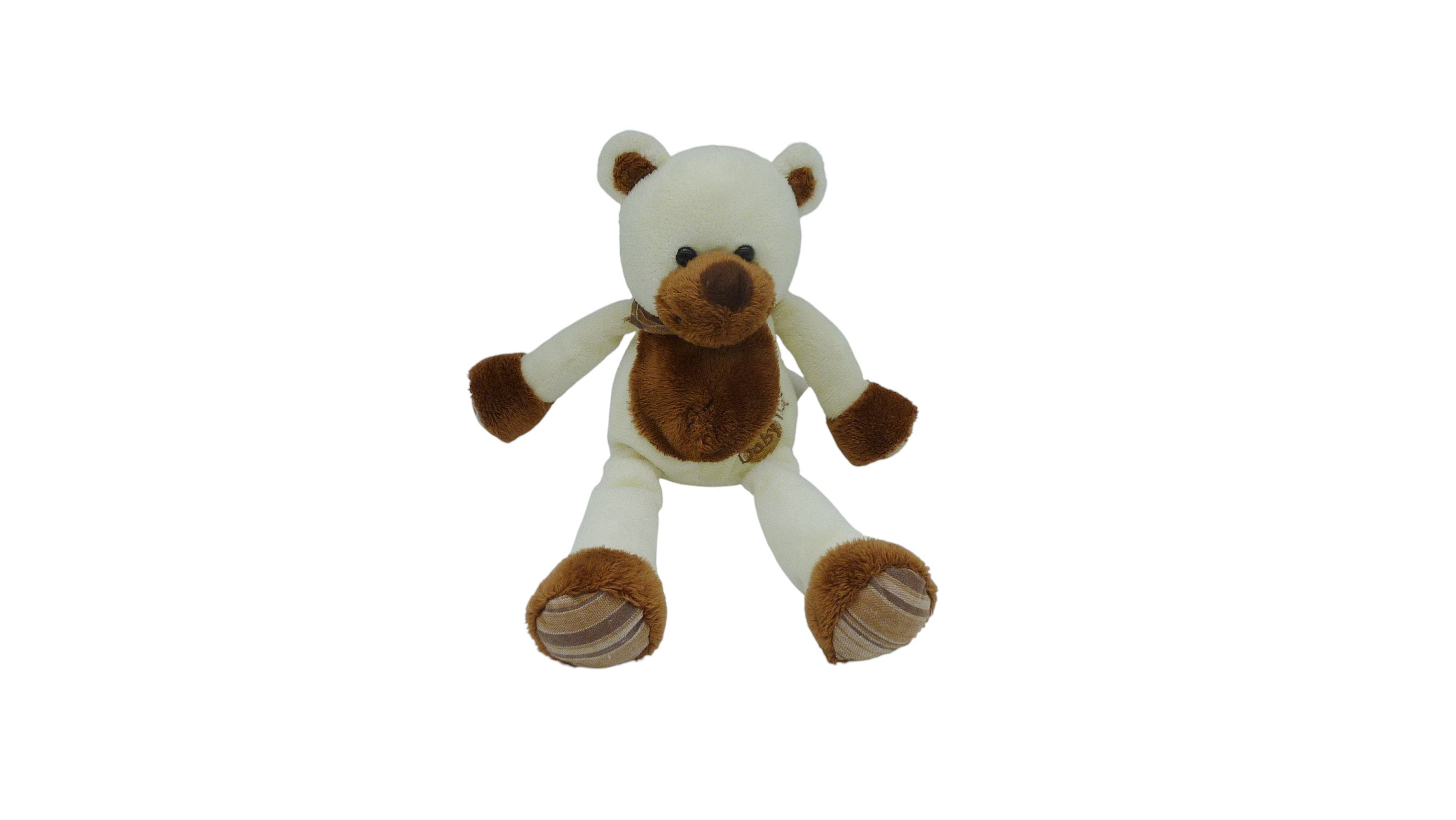 Peluche ours marron crème - Baby'Nat - 26 cm