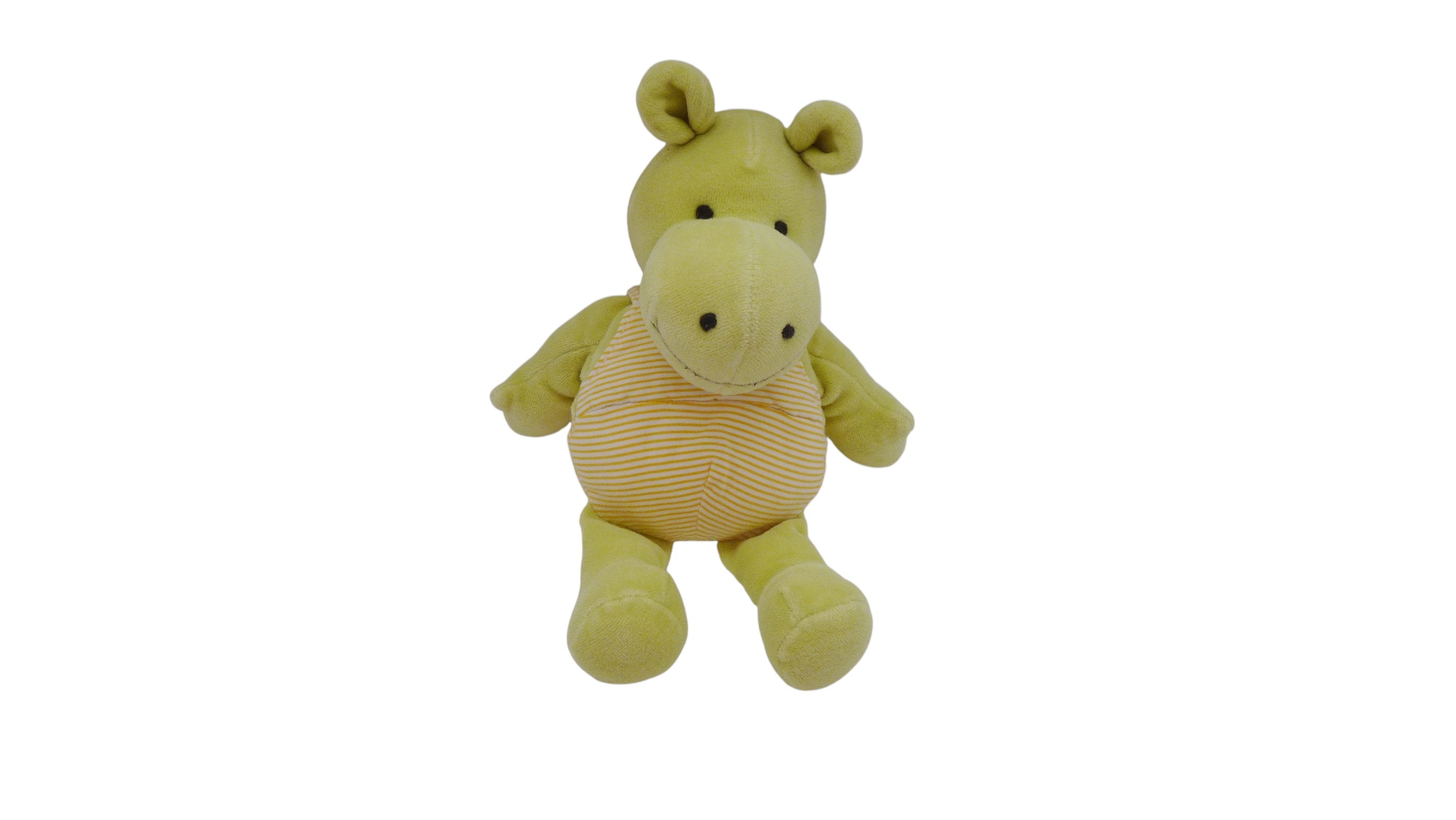 Peluche hippopotame vert - Doudou et compagnie - 28 cm