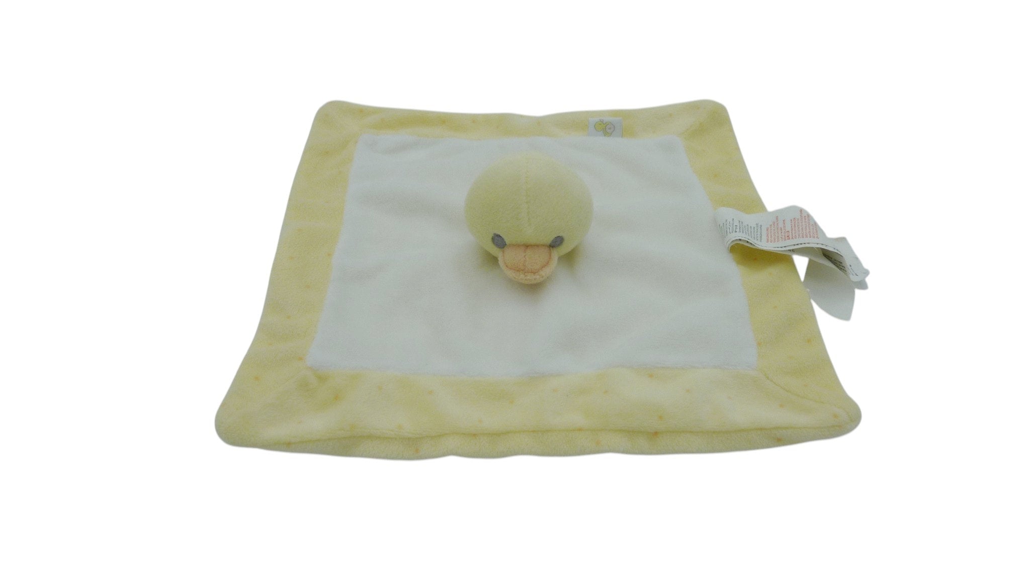 Doudou canard plat blanc jaune - Sergent Major