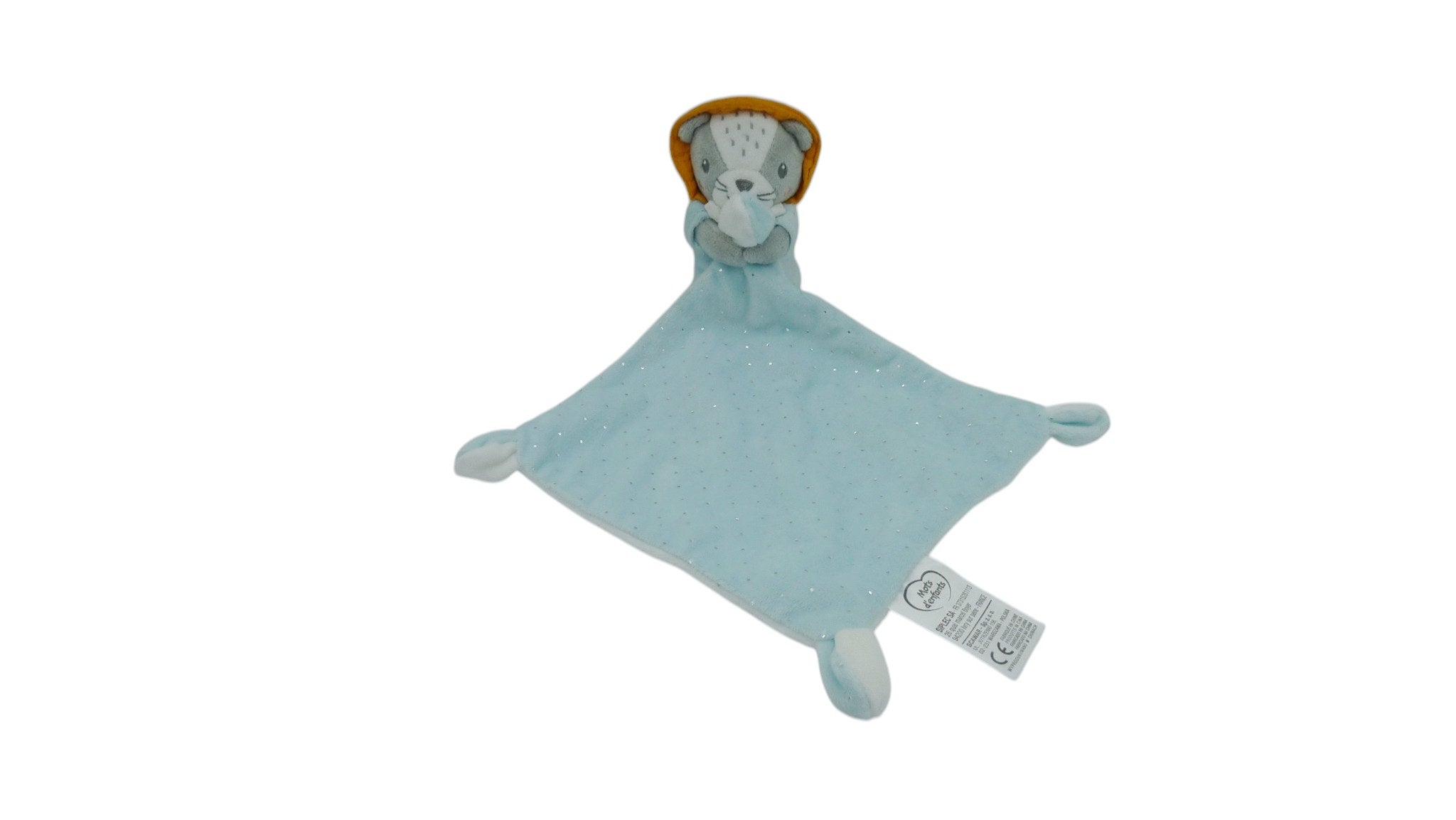 Peluche lion mouchoir Mots d'Enfants