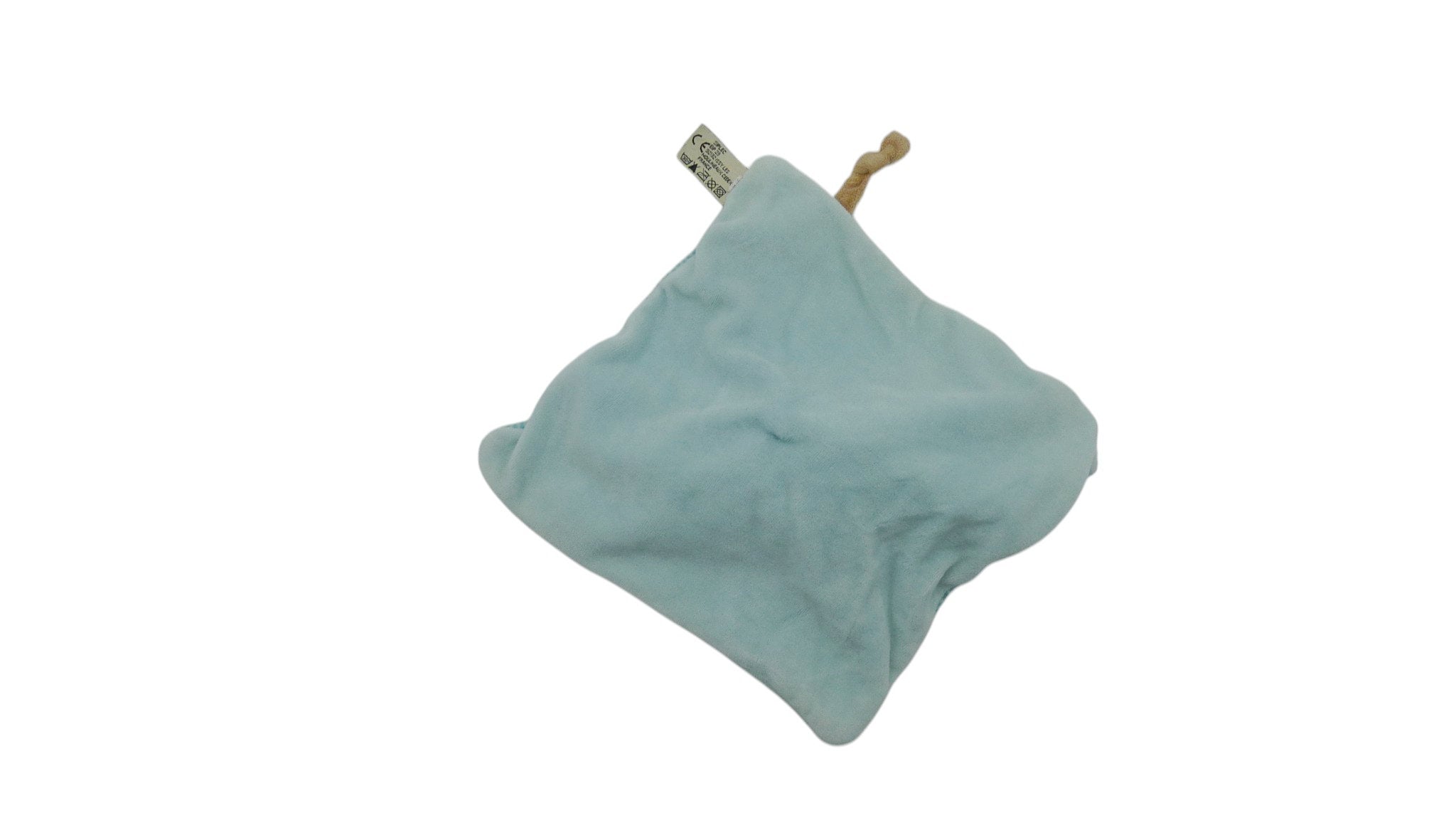 Doudou souris plat bleu - Mots d'Enfants